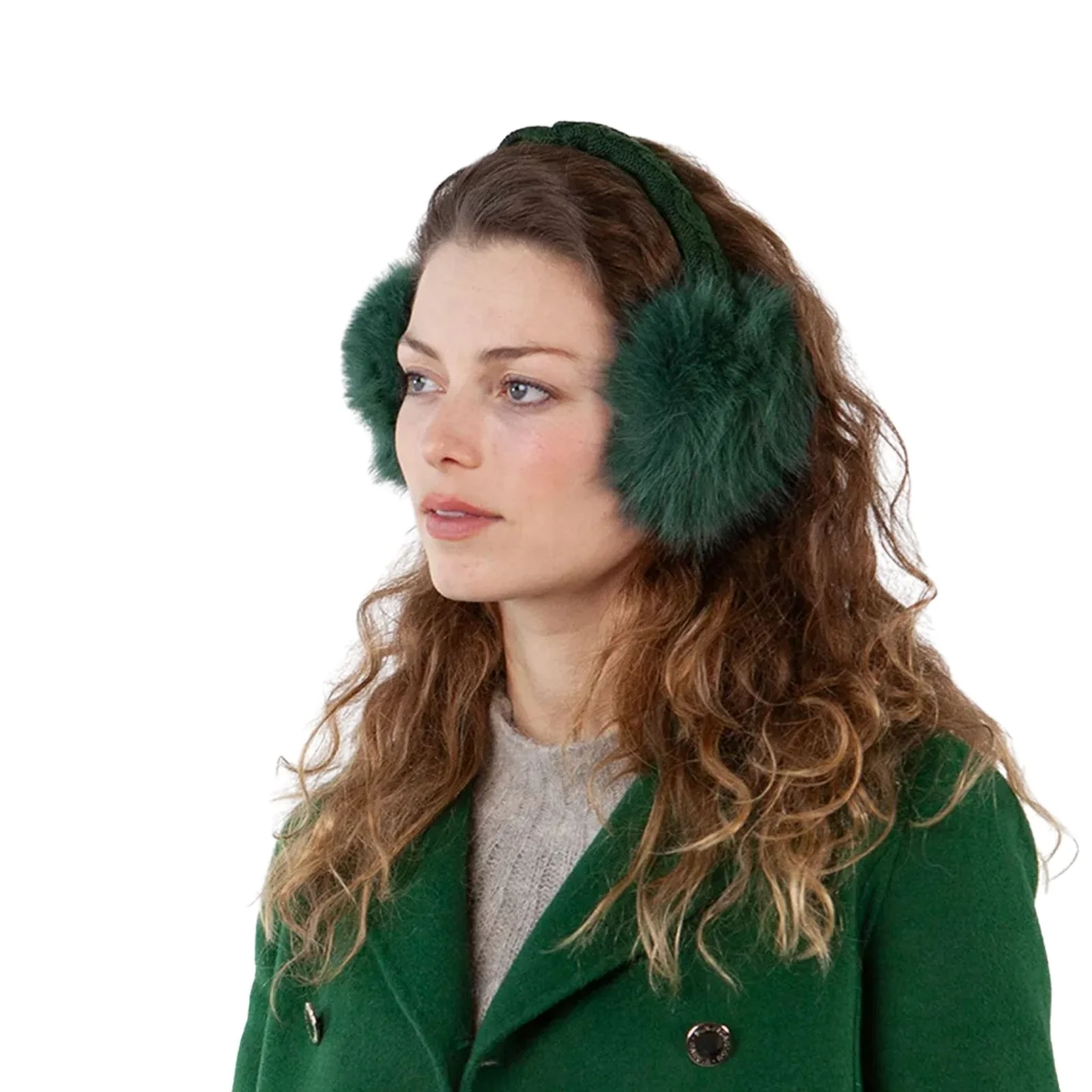 Barts Womens Faux Fur Cable Knit Earmuffs - Image 12