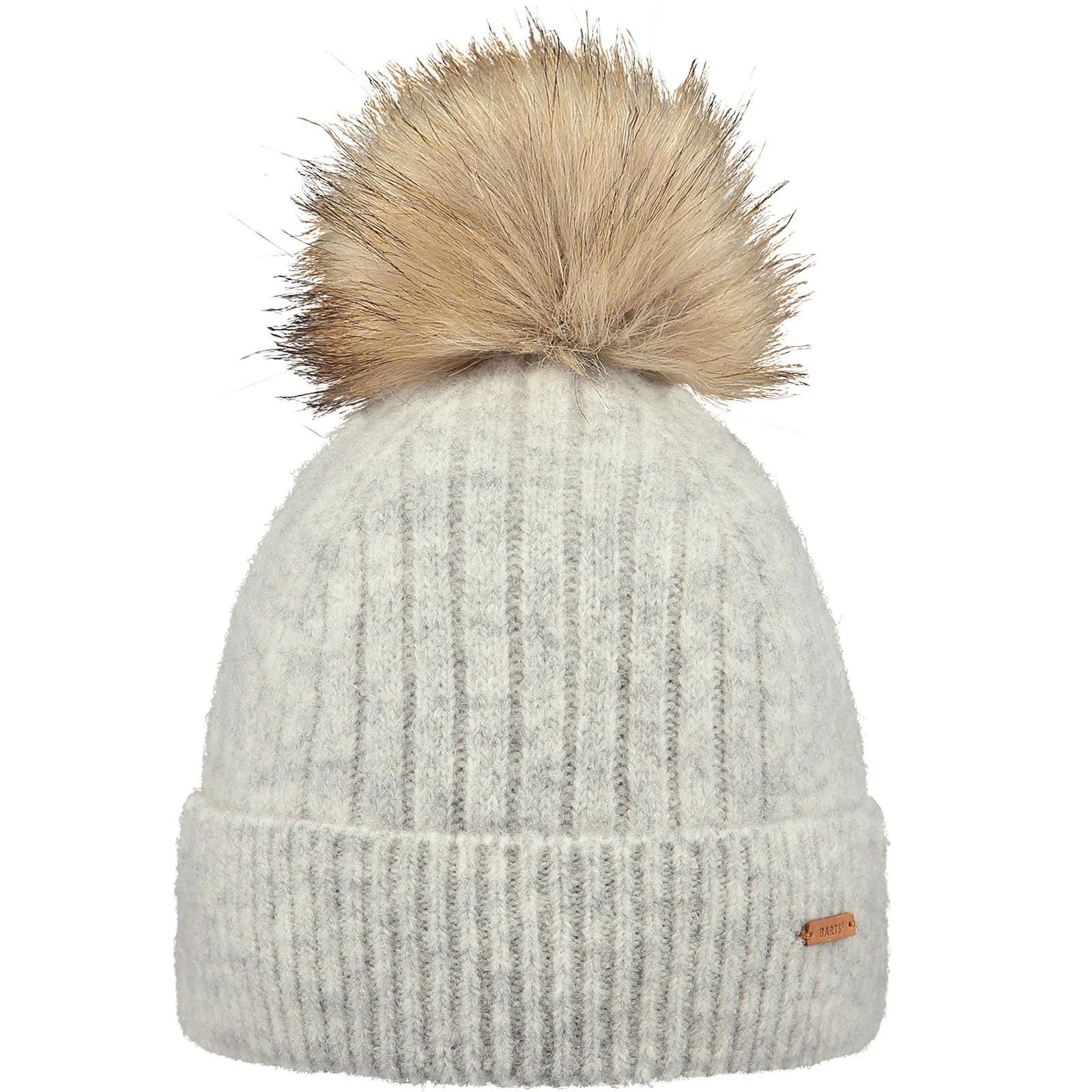 Barts Womens Joselyn Knitted Faux Fur Pom Pom Bobble Hat - Image 2