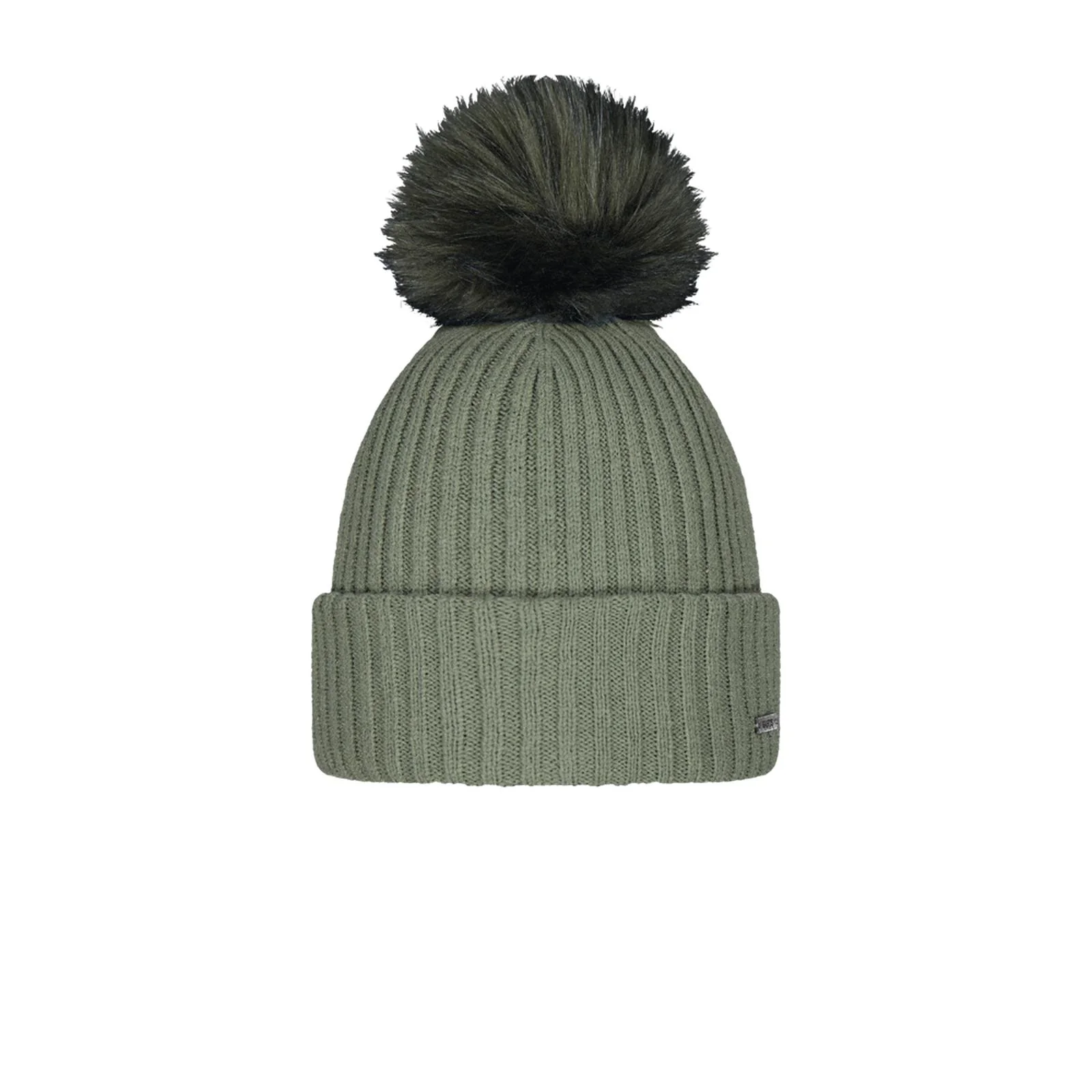 Barts Womens Kenzie Big Stretchy Faux Fur Pom Bobble Hat - Image 8