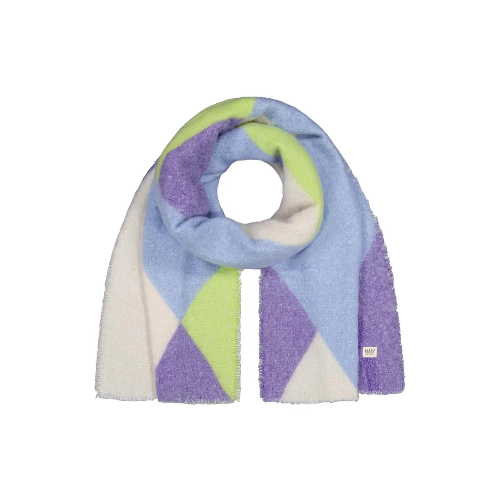 Barts Womens Taats Soft Colourblock Short Fringes Scarf - Image 2