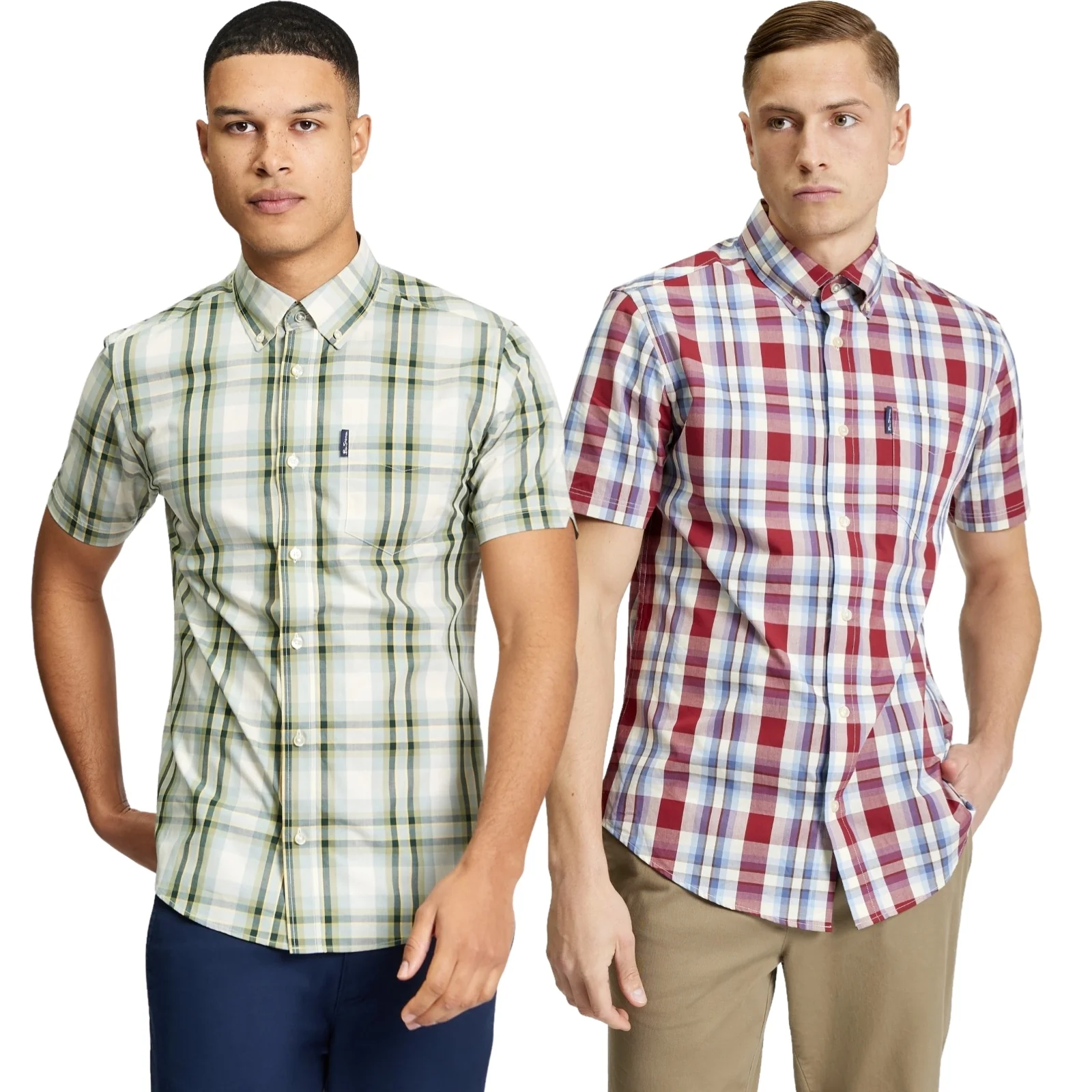 Ben Sherman Mens Classic Check Short Sleeve Shirt