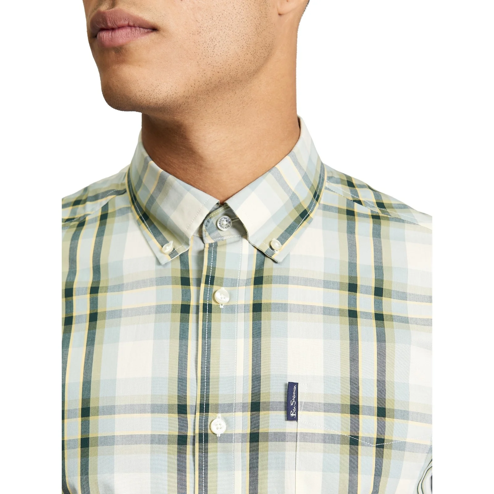 Ben Sherman Mens Classic Check Short Sleeve Shirt - Image 6
