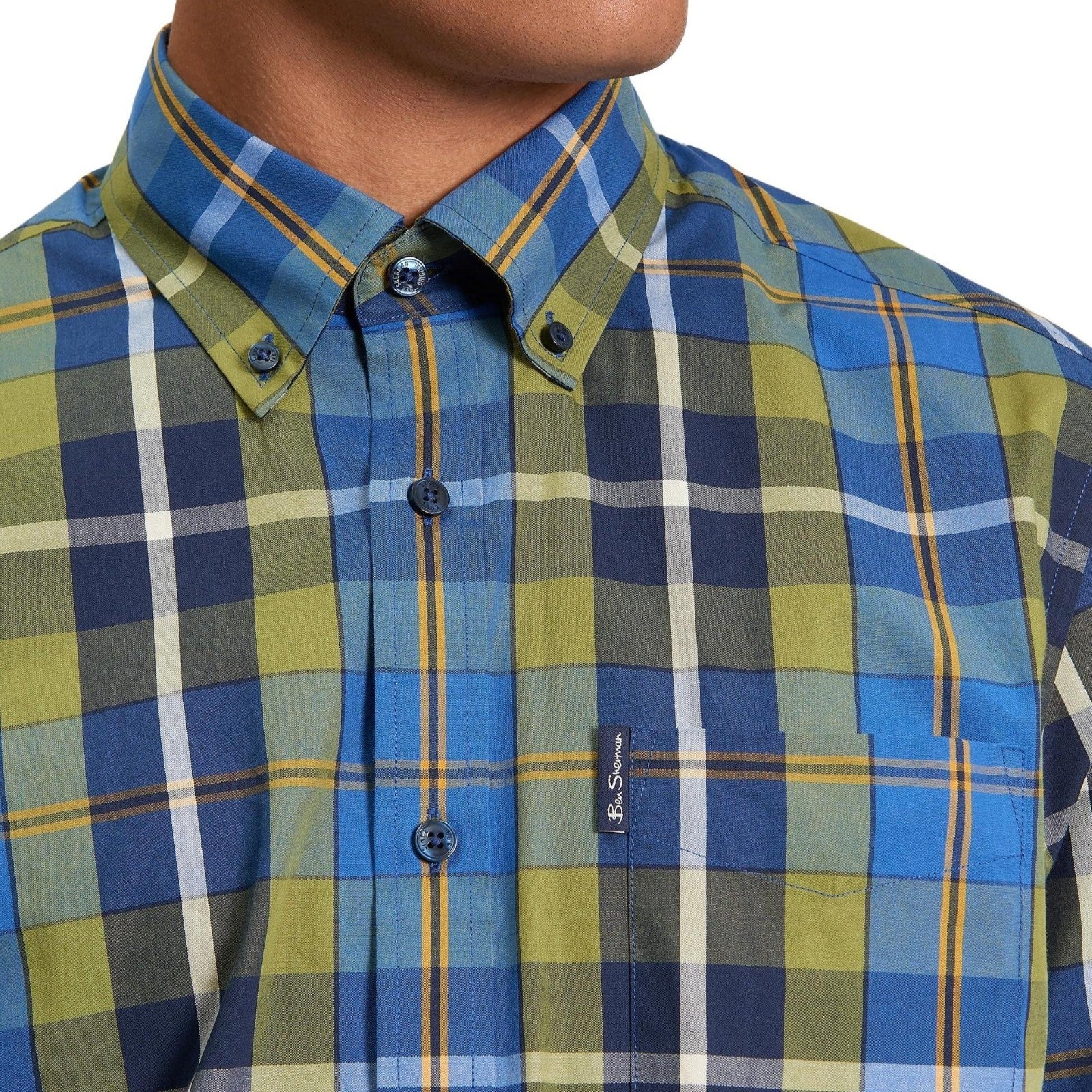 Ben Sherman Mens Classic Check Short Sleeve Shirt - Image 4