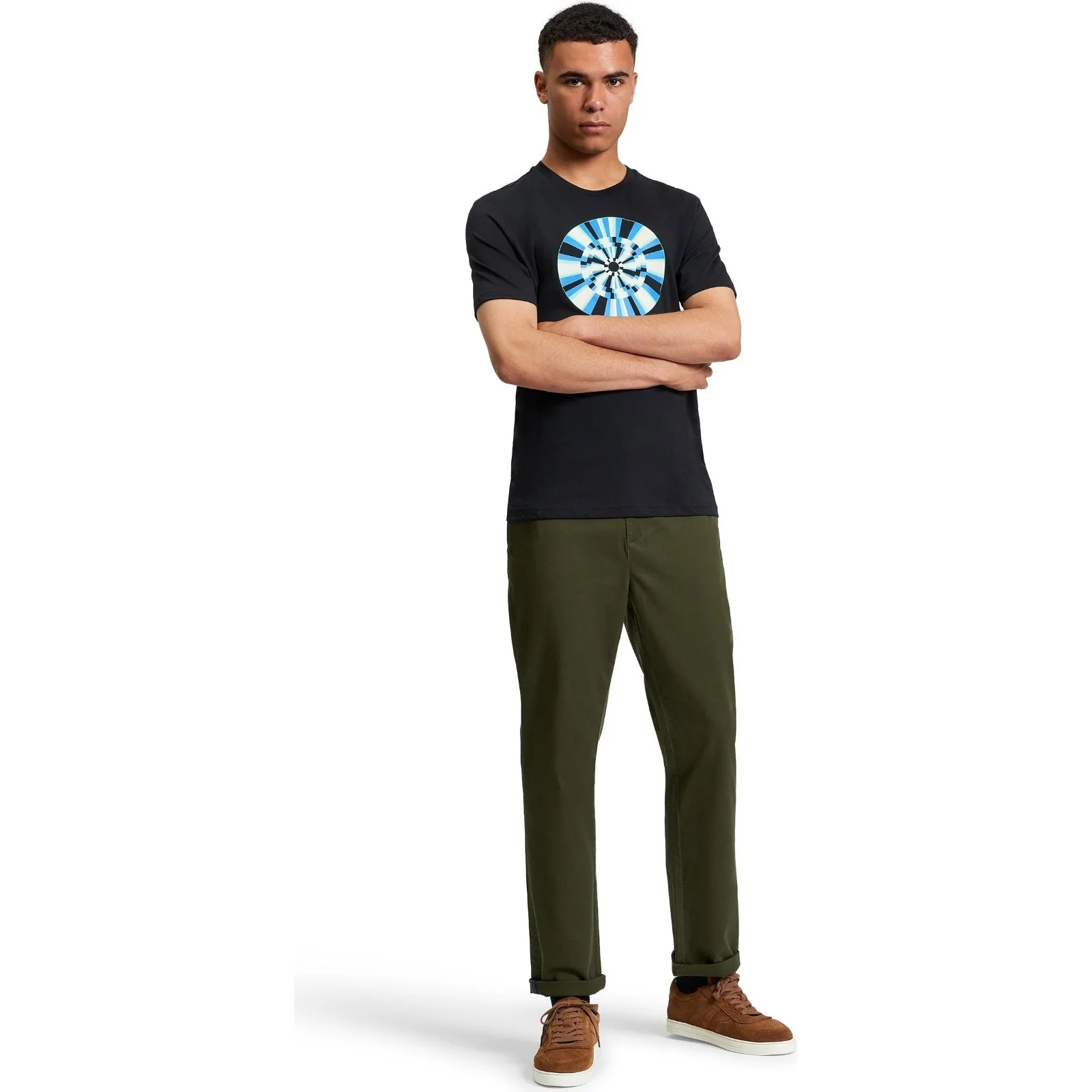 Ben Sherman Mens Disk Target Graphic Short Sleeve T-Shirt - Image 3