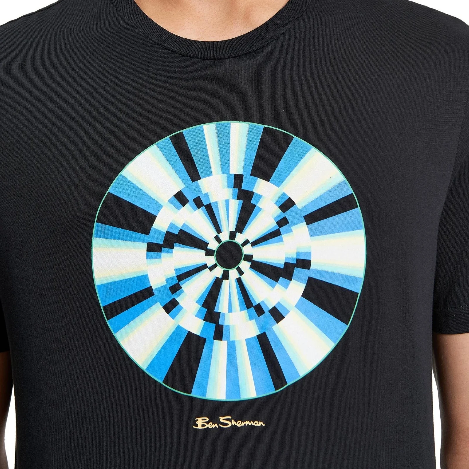 Ben Sherman Mens Disk Target Graphic Short Sleeve T-Shirt - Image 4
