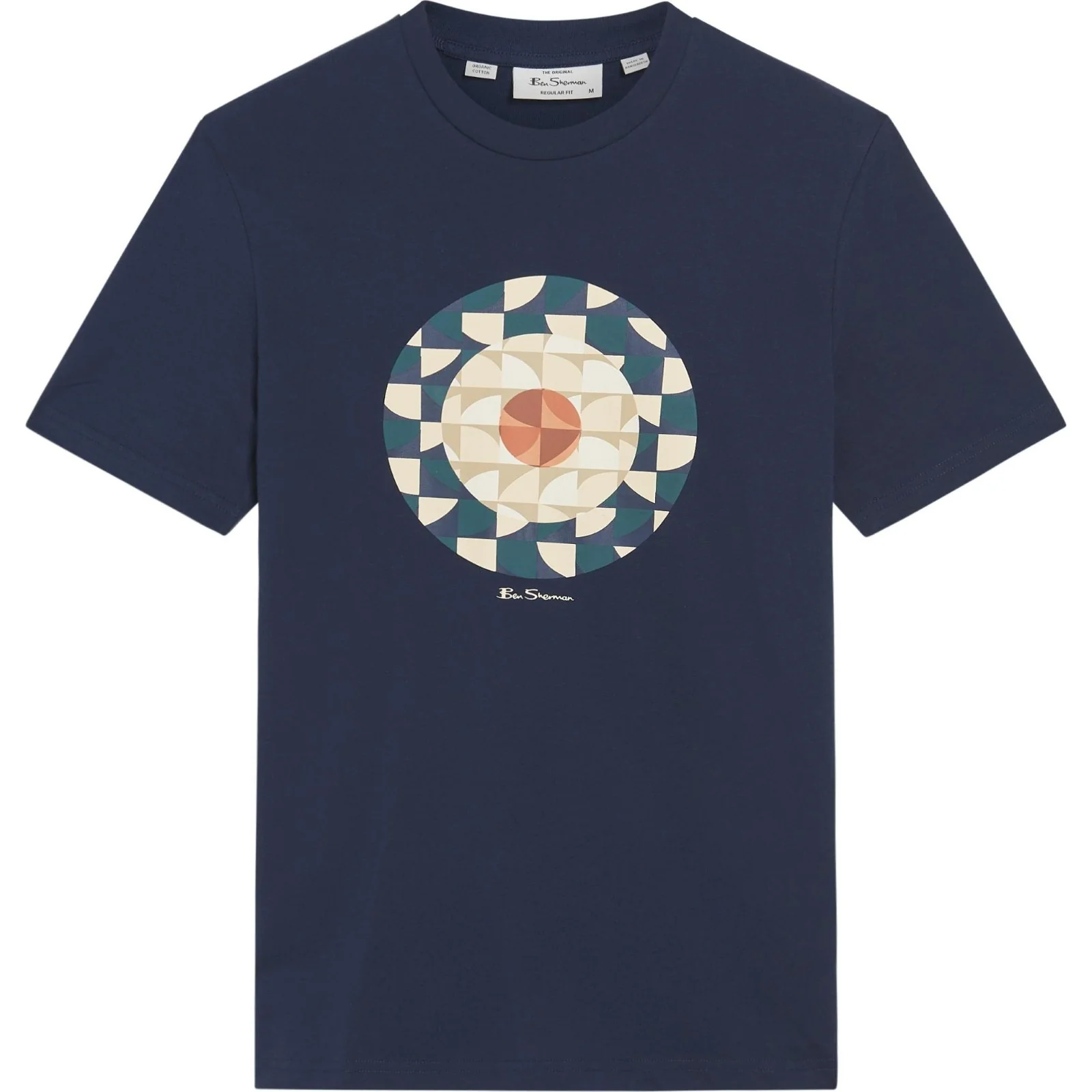 Ben Sherman Mens Geo Target Graphic Short Sleeve T-Shirt - Image 10