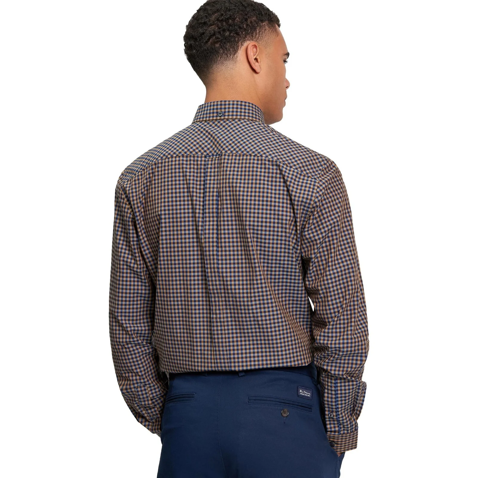 Ben Sherman Mens Signature Gingham Long Sleeve Shirt - Image 6