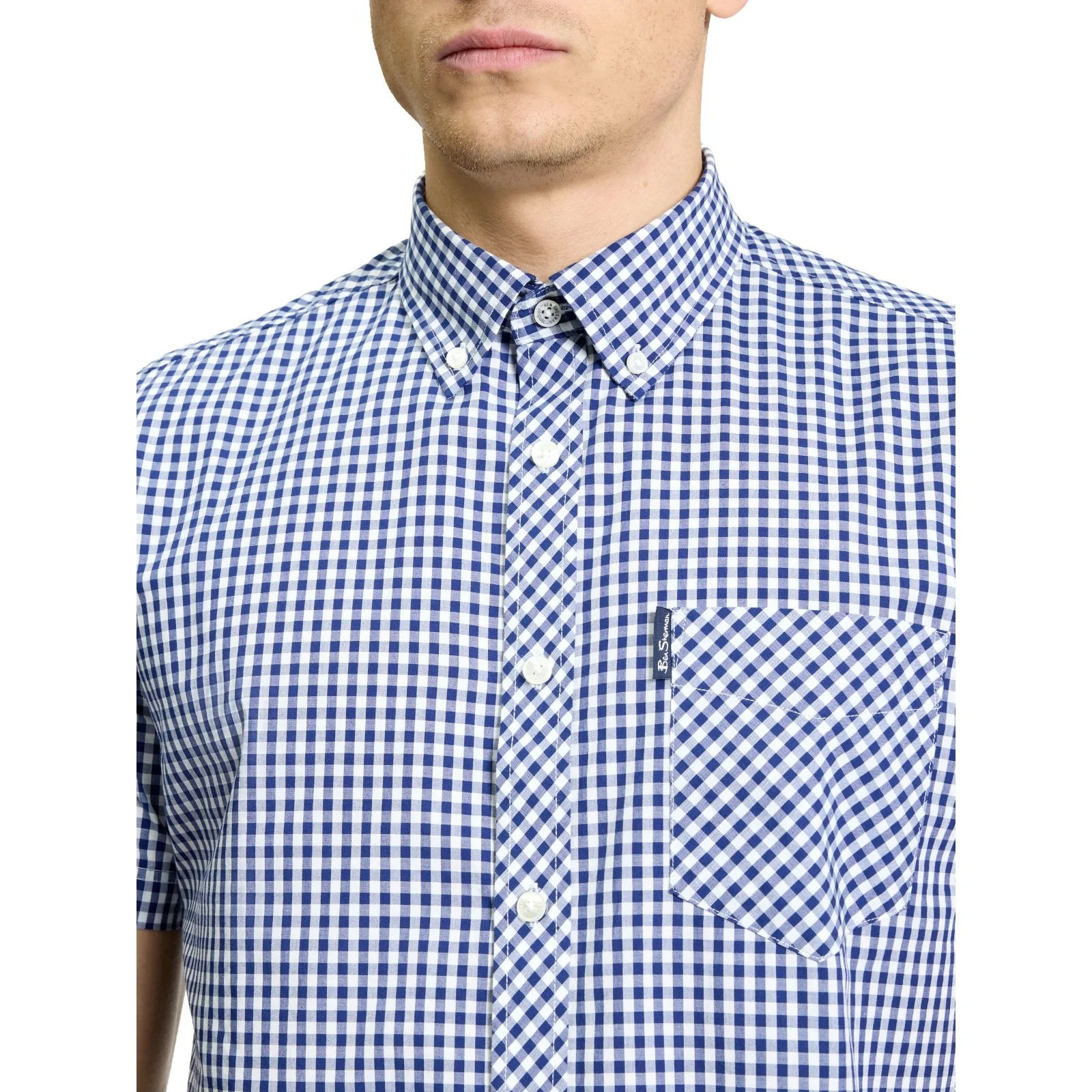 Ben Sherman Mens Signature Gingham Short Sleeve Shirt - Image 3