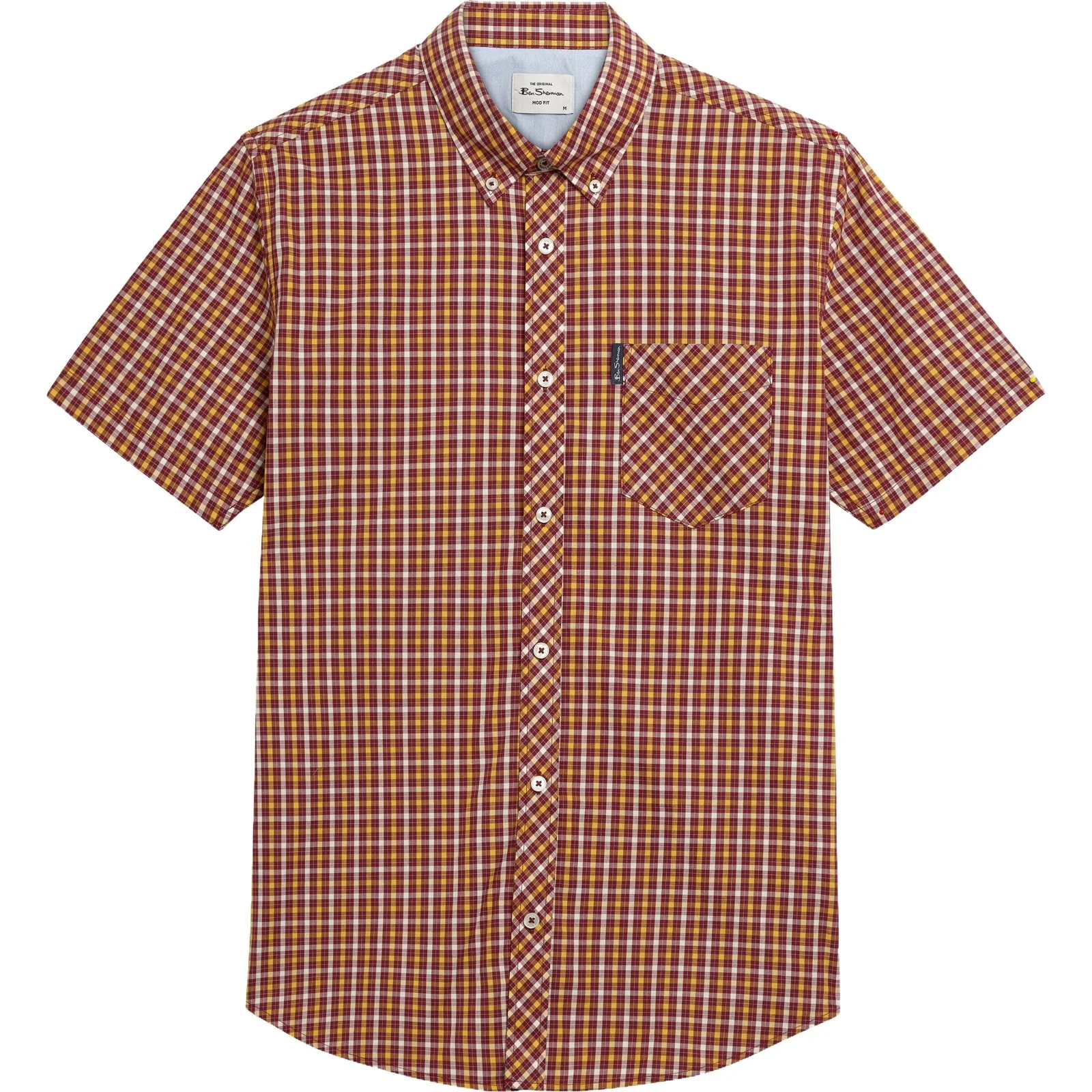 Ben Sherman Mens Signature House Check Short Sleeve Shirt - Image 15
