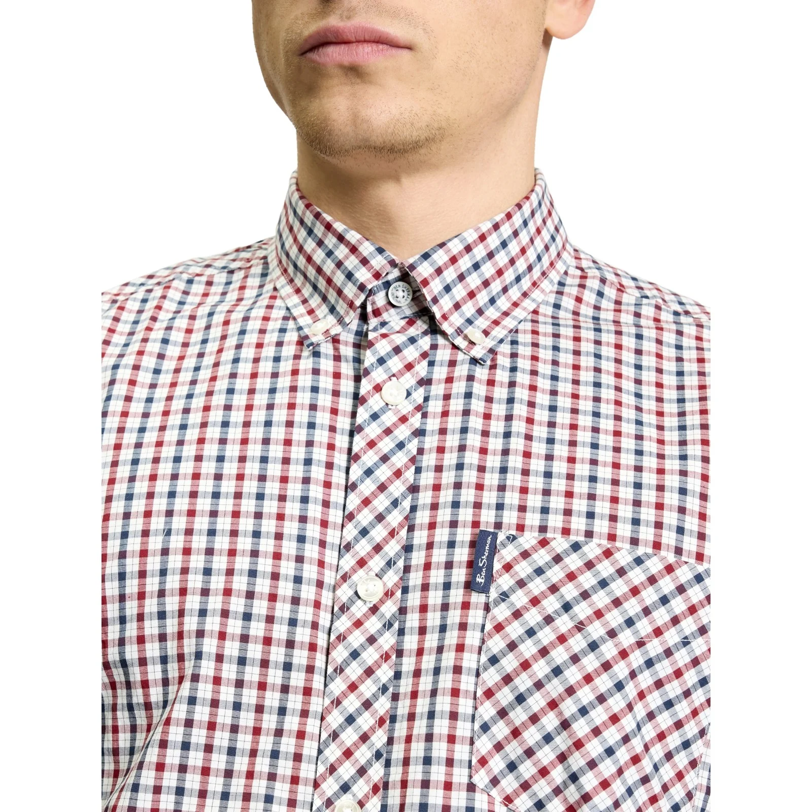 Ben Sherman Mens Signature House Check Short Sleeve Shirt - Image 9
