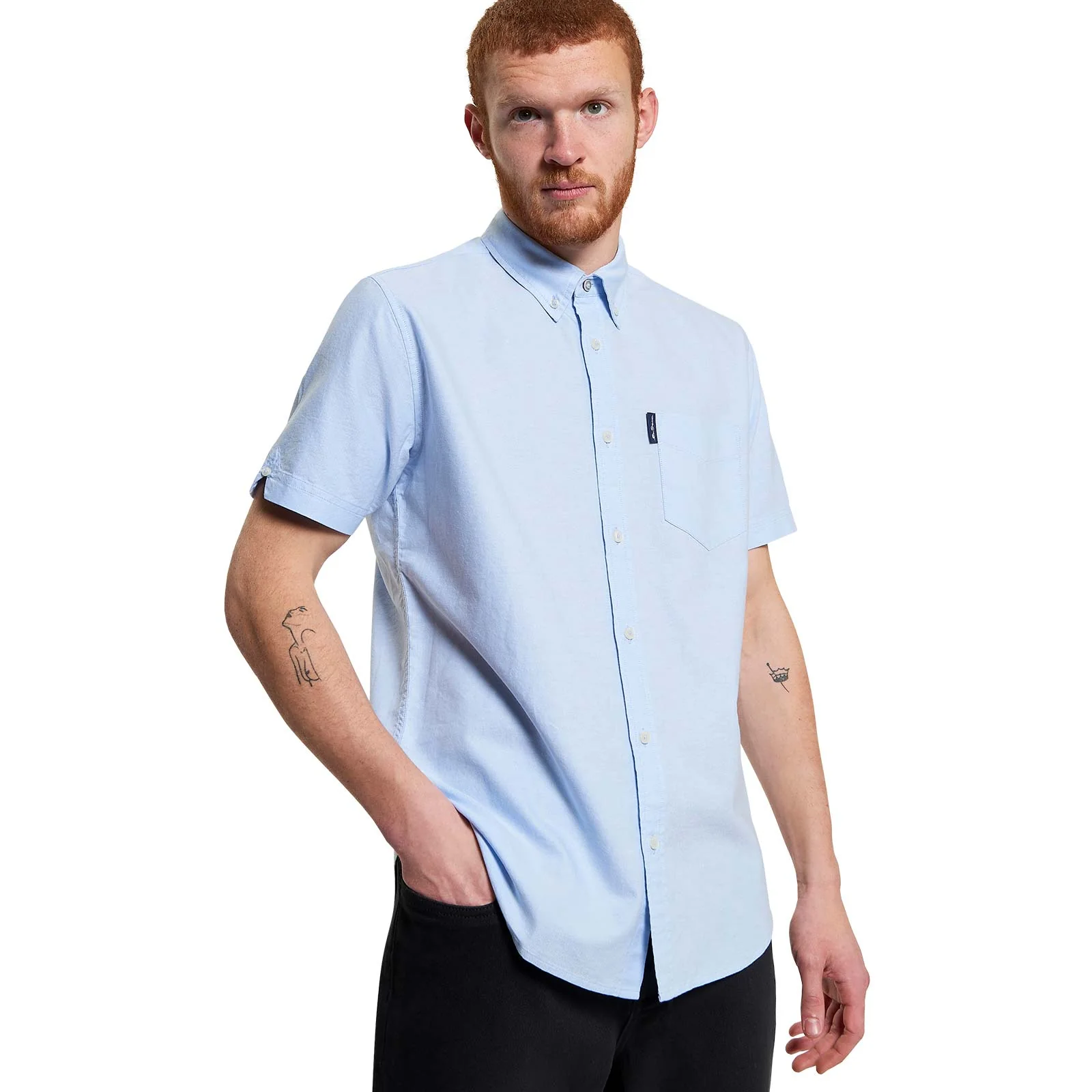 Ben Sherman Mens Signature Oxford Short Sleeve Shirt - Image 3