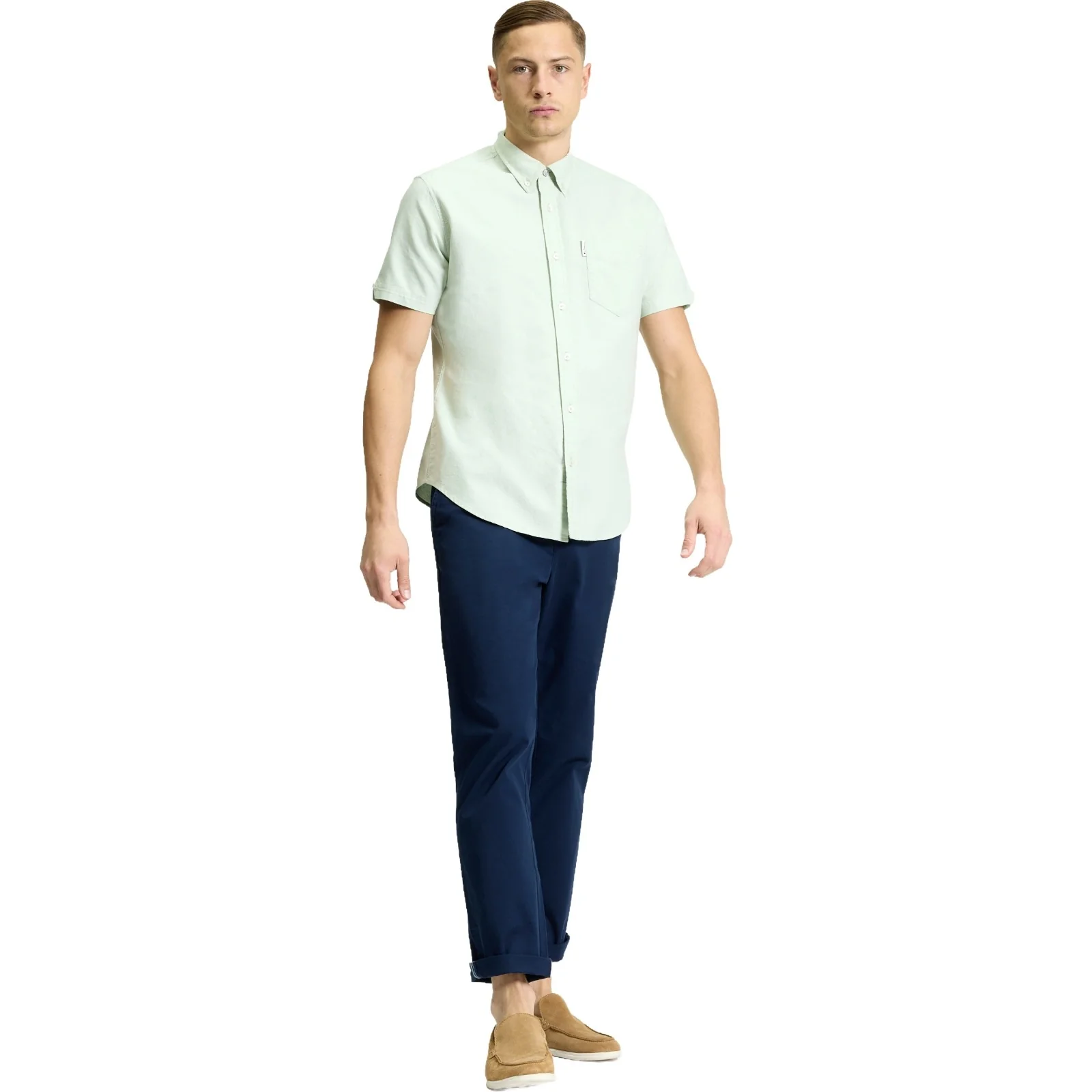 Ben Sherman Mens Signature Oxford Short Sleeve Shirt - Image 36