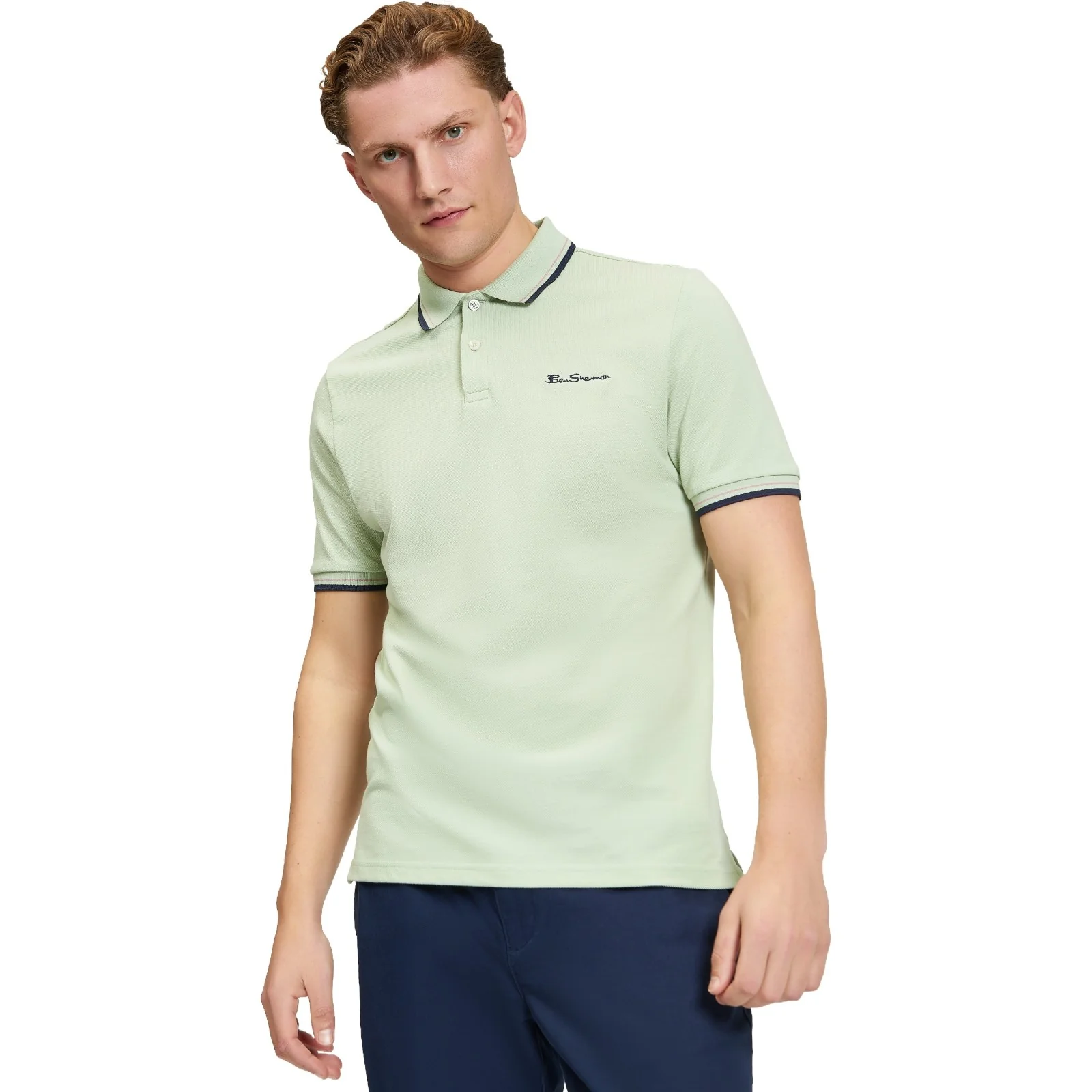 Ben Sherman Mens Signature Pique Short Sleeve Polo Shirt - Image 20