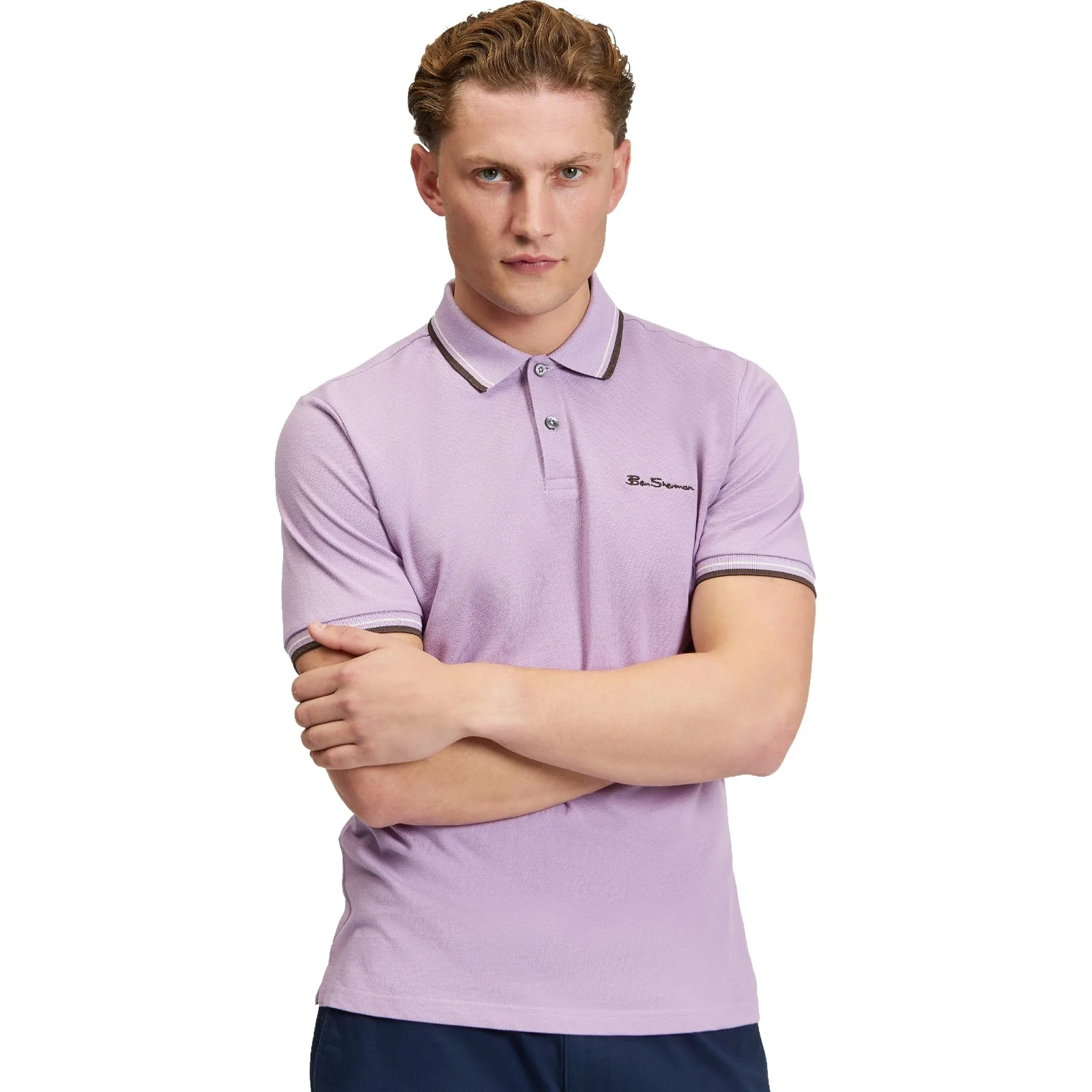 Ben Sherman Mens Signature Pique Short Sleeve Polo Shirt - Image 21