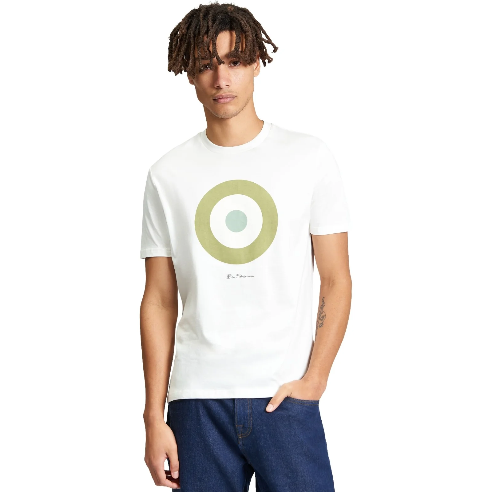 Ben Sherman Mens Signature Target Short Sleeve T-Shirt - Image 2