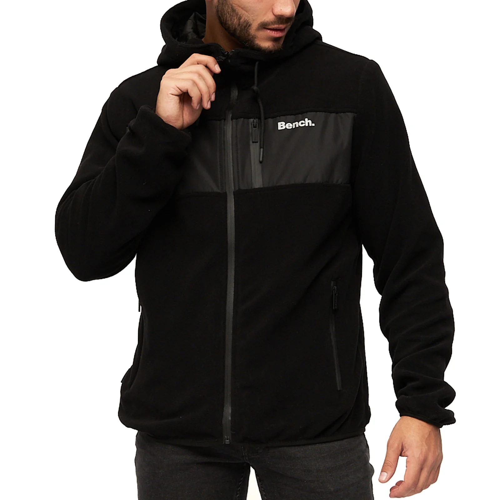 Bench Mens Blaine Full Zip Hooded Fleece Jacket - Image 13
