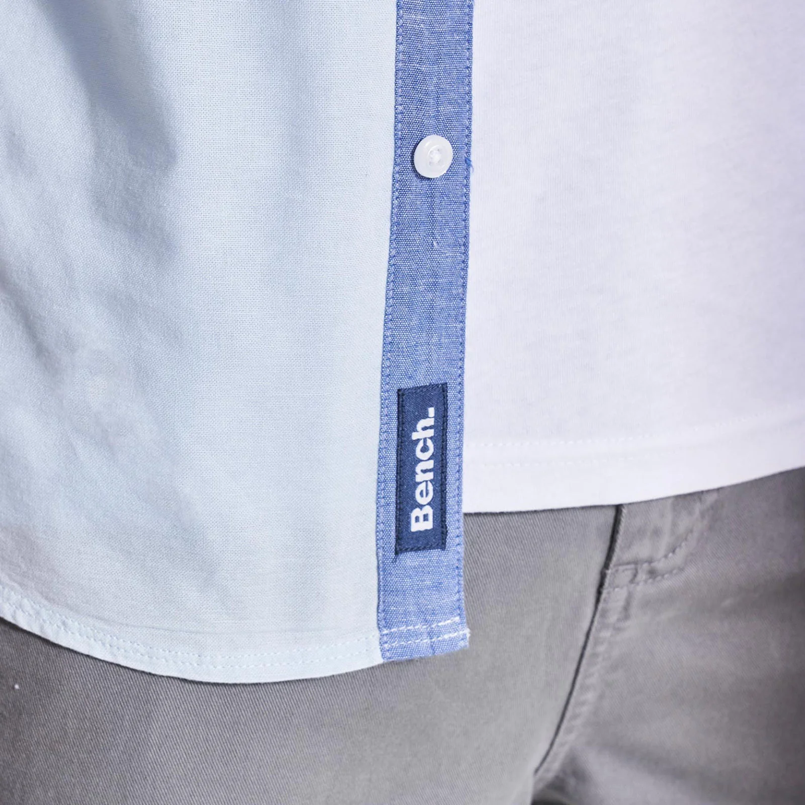 Bench Mens Bowdon Short Sleeve Button Down Collar Shirt - Image 14