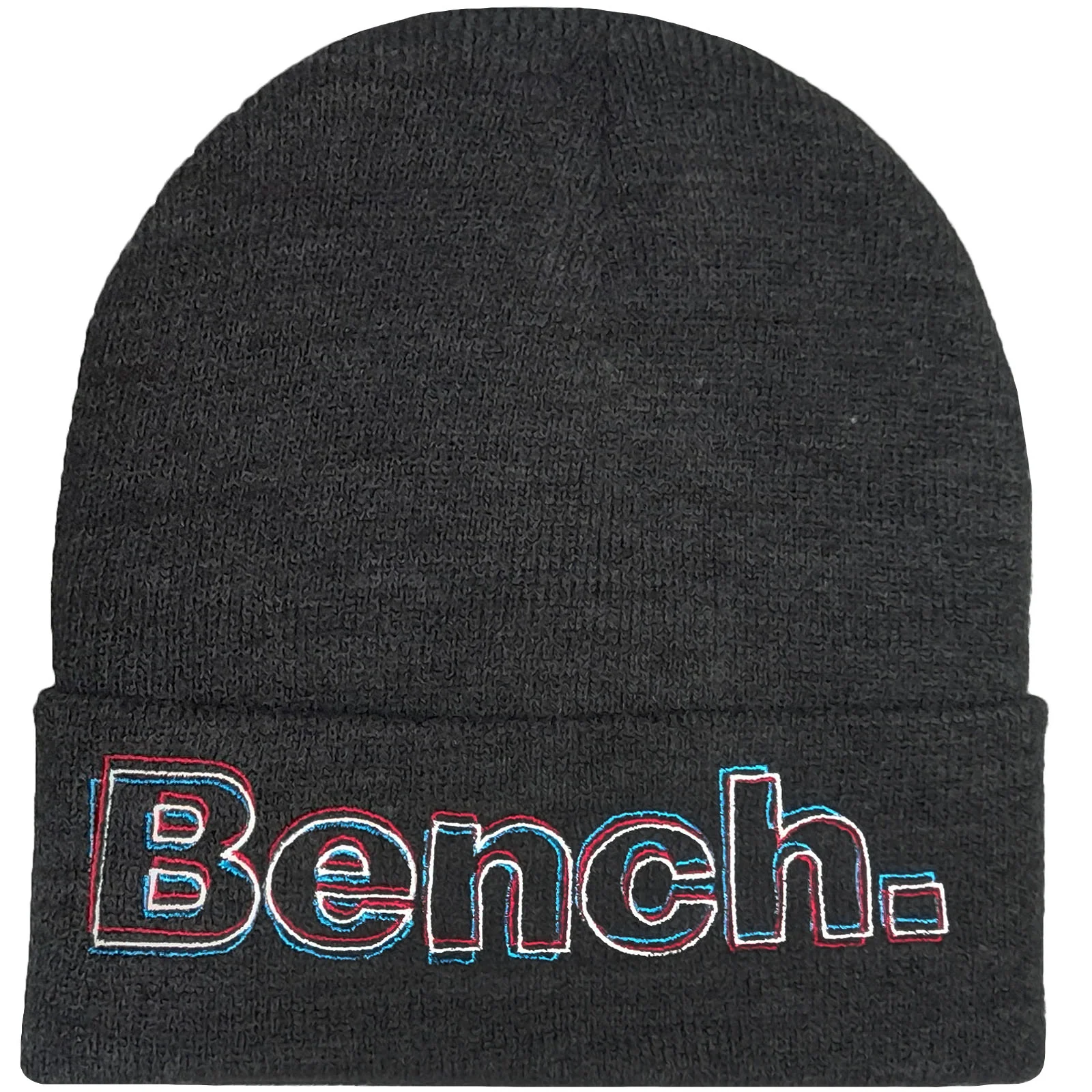 Bench Mens Chromeo Large Logo Turned Up Knitted Beanie - Image 3