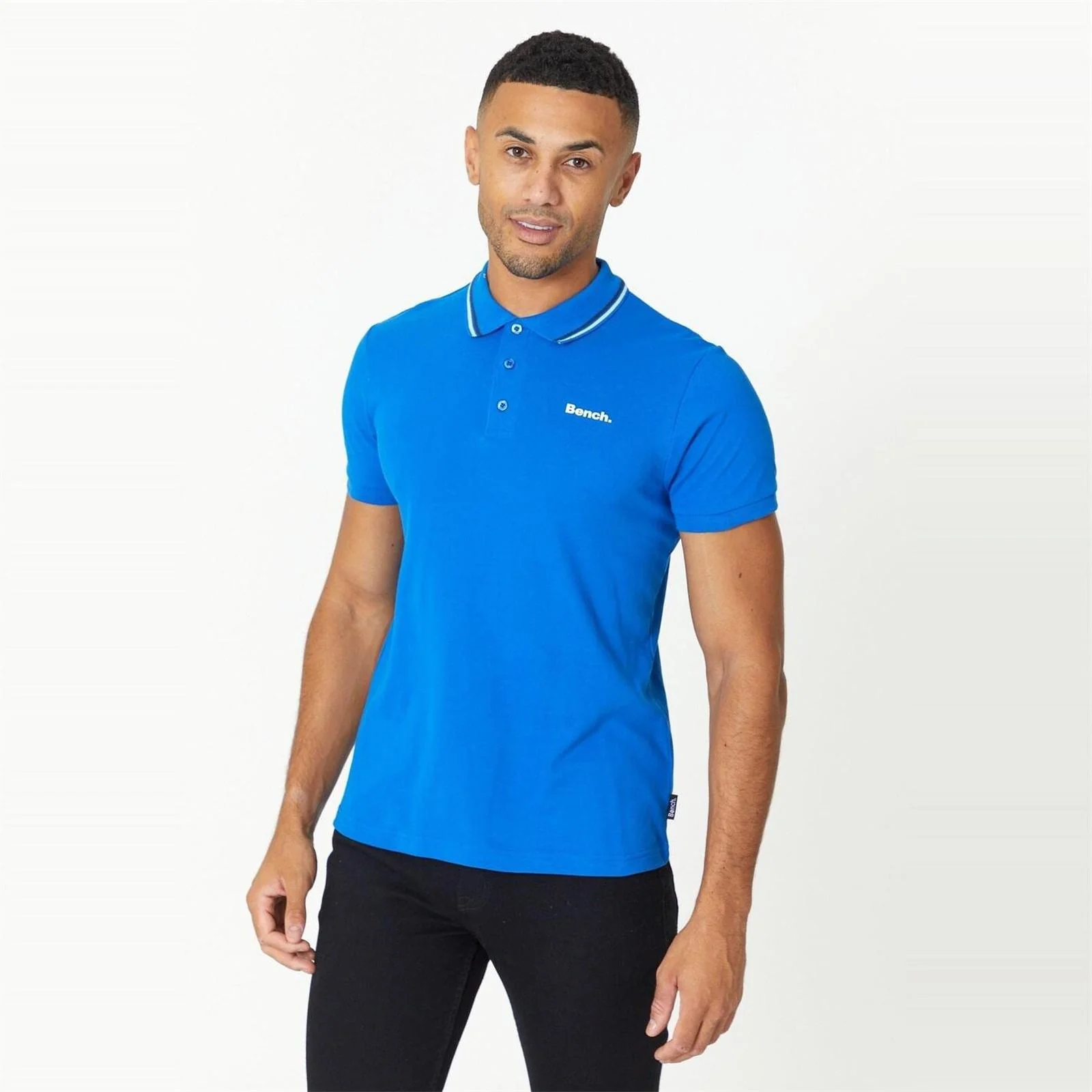 Bench Mens Gruff Short Sleeve Twin Tipped Polo Shirt - Image 6