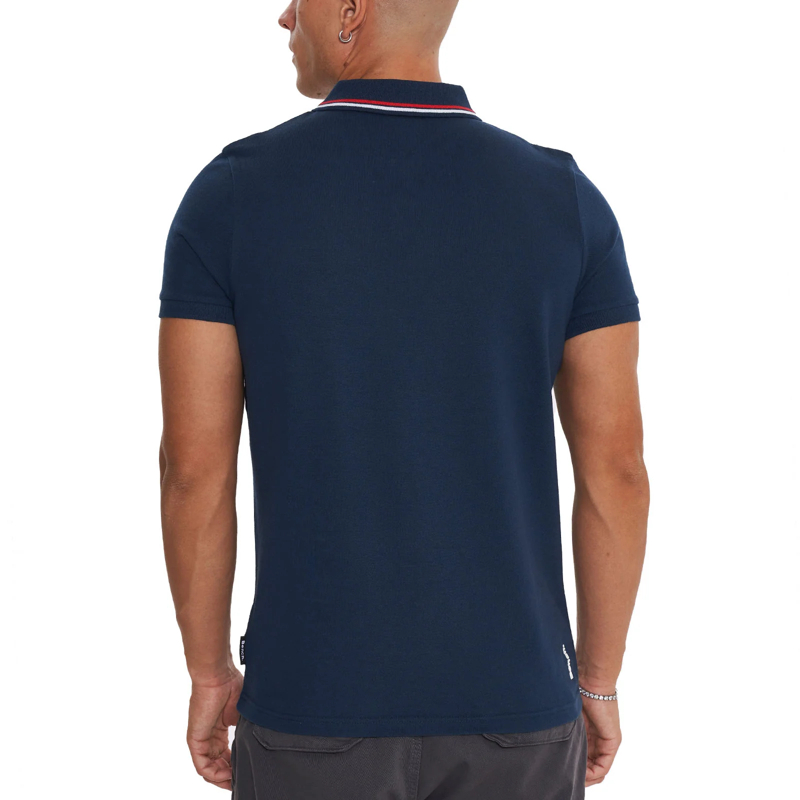 Bench Mens Gruff Twin Tipped Short Sleeve Cotton Polo Shirt - Image 11