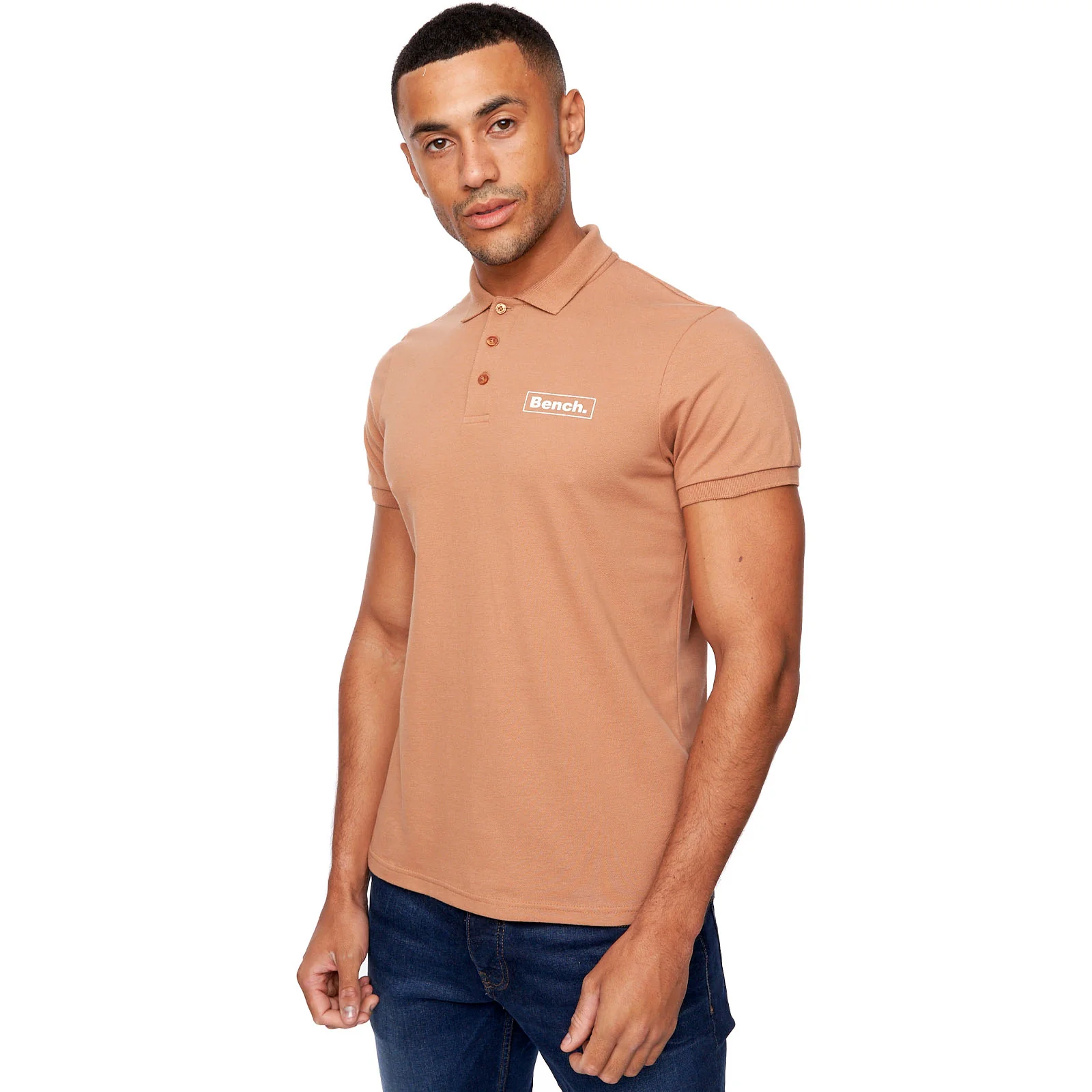 Bench Mens Iverson Short Sleeve Slim Fit Polo Shirt - Image 4