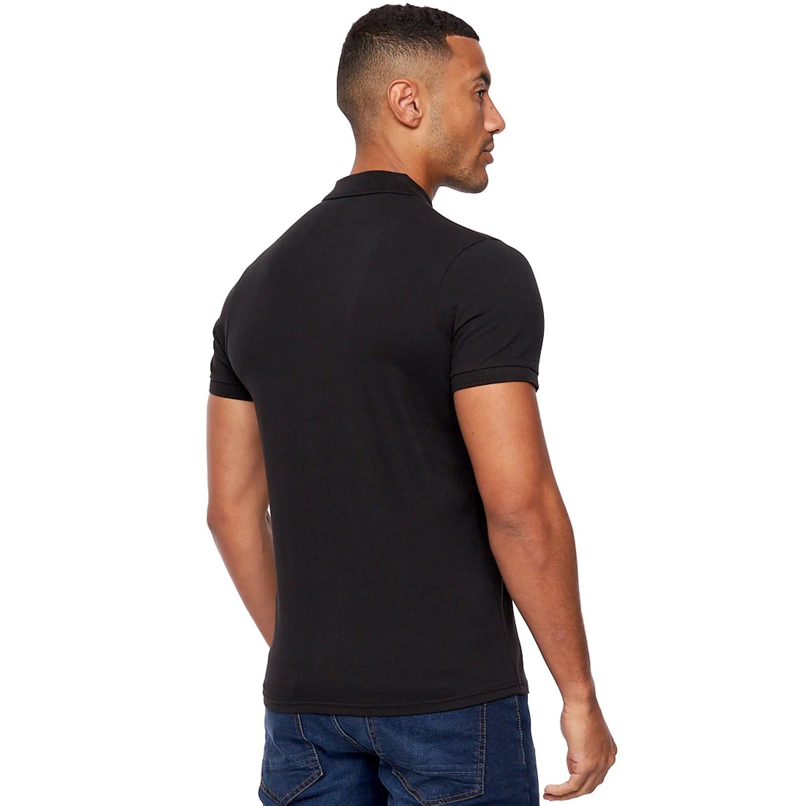 Bench Mens Iverson Short Sleeve Slim Fit Polo Shirt - Image 8