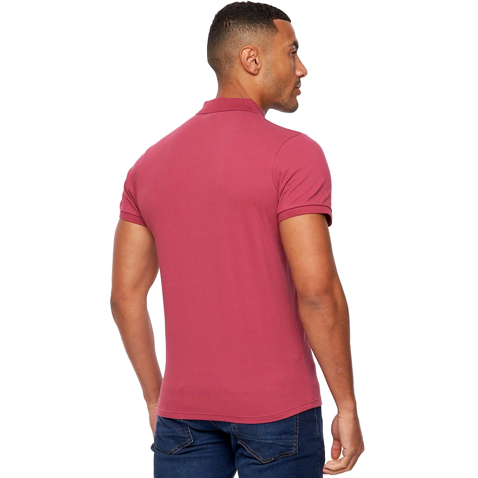 Bench Mens Iverson Short Sleeve Slim Fit Polo Shirt - Image 9