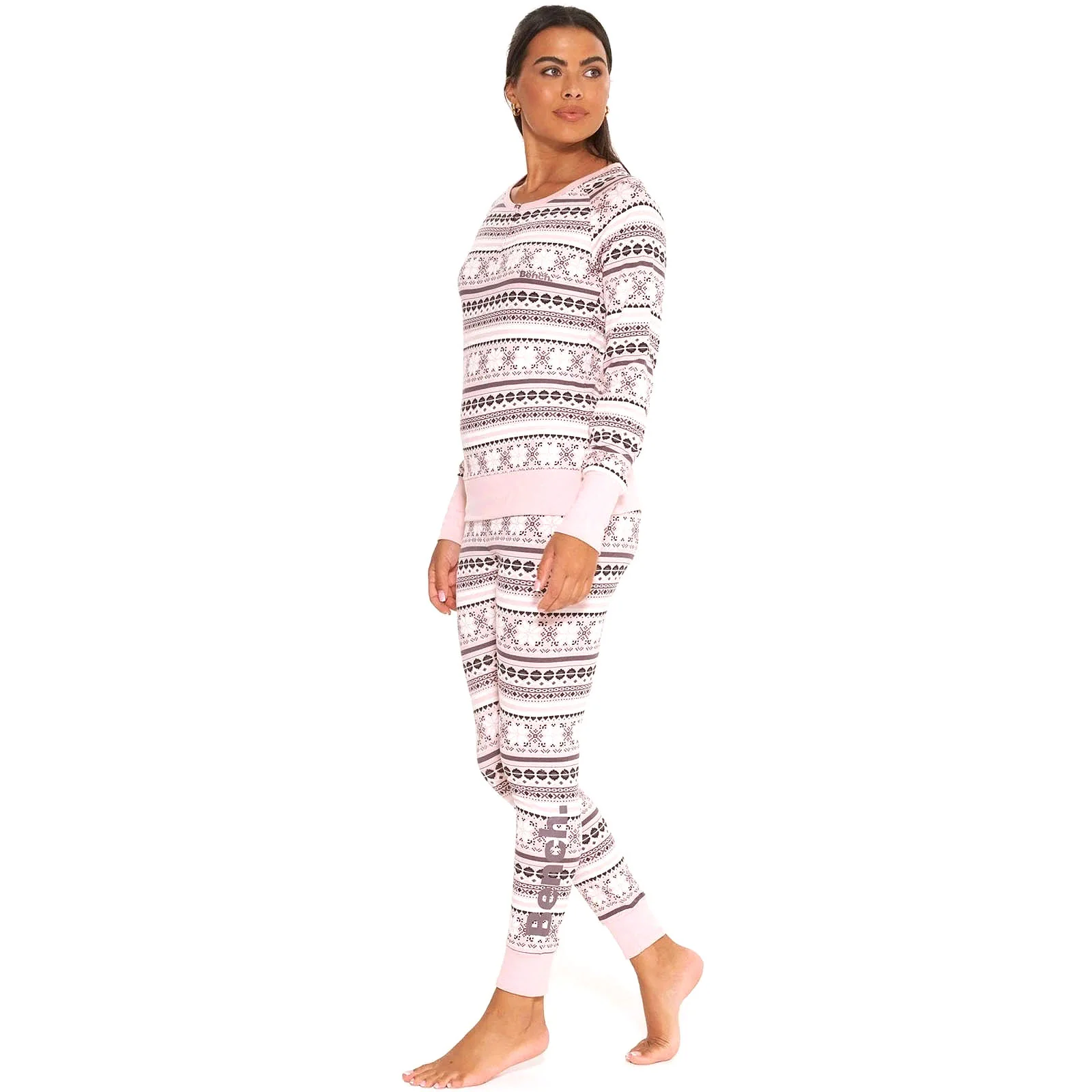Bench Womens Sofiana Fairisle Long Sleeve Loungewear Set - Image 7