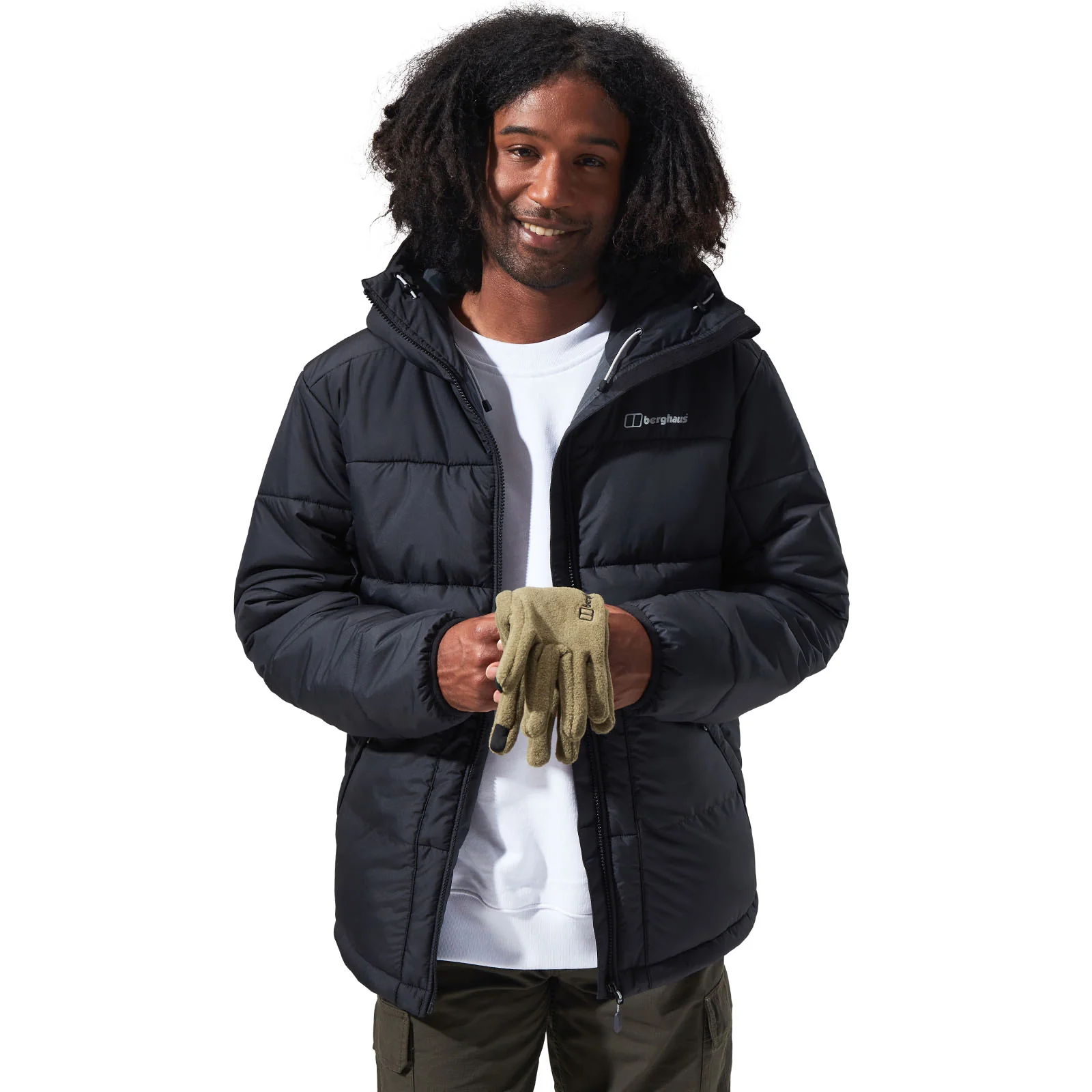 Berghaus Mens Komatiite Hooded Padded Jacket - Black - Image 6