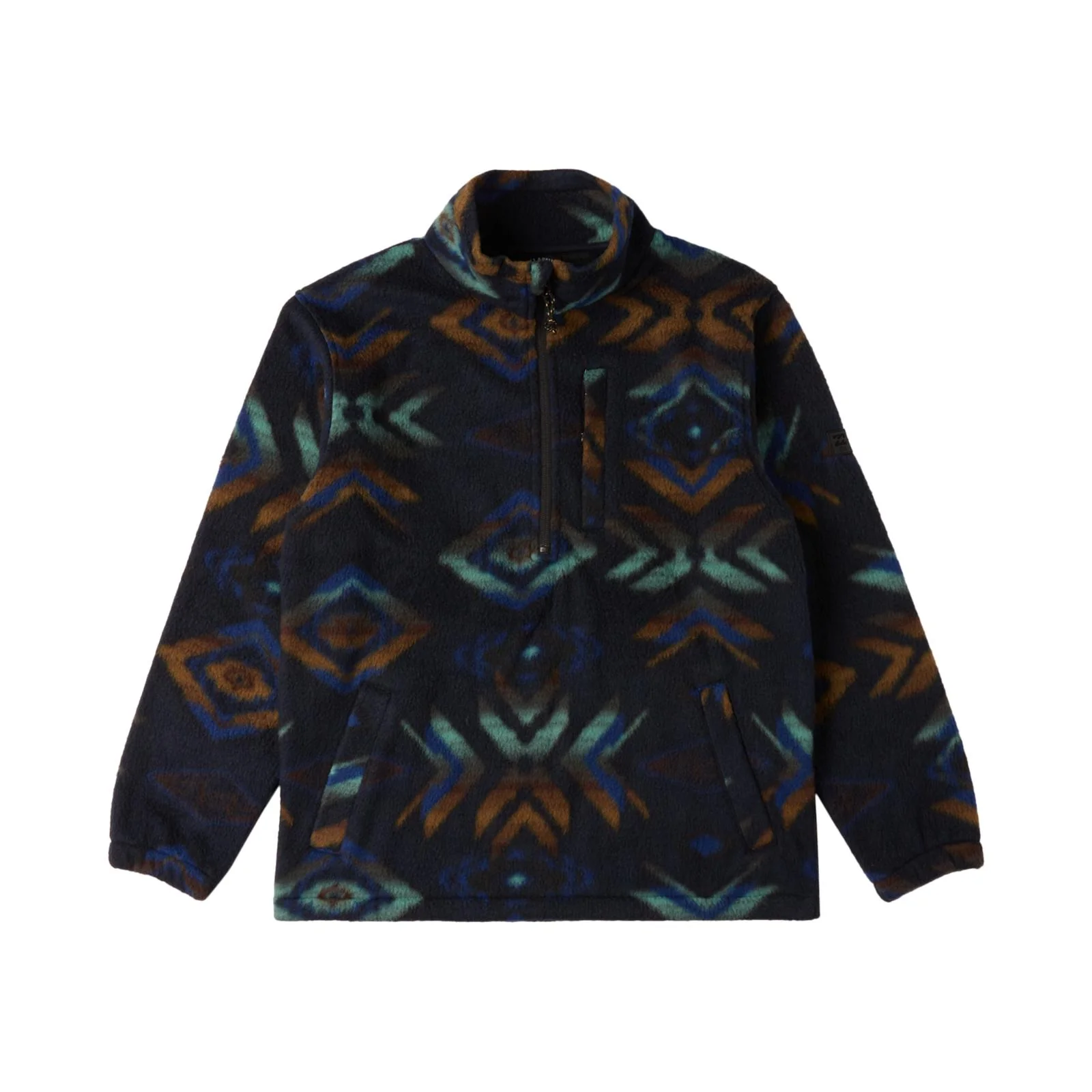 Billabong Kids Boundary Patterned Half Zip Fleece
