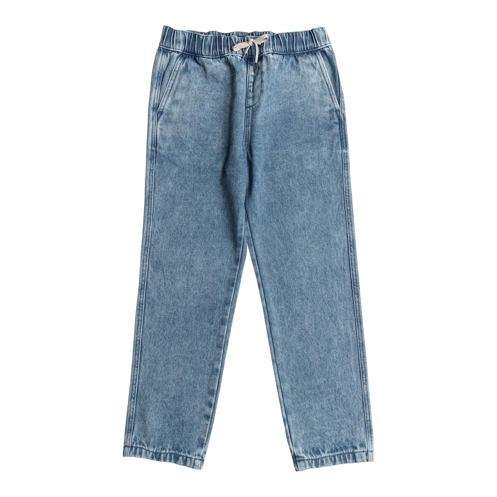 Billabong Kids Larry Elastic Waist Denim Joggers