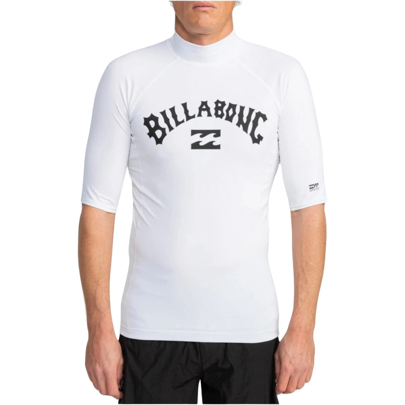 Billabong Mens Logo Surf Short Sleeve Rash Vest - Image 3