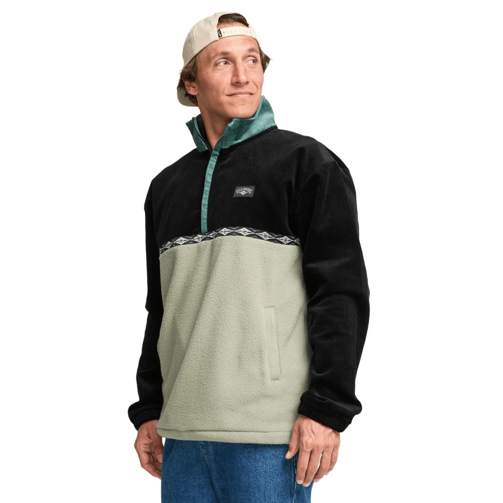 Billabong Mens Space Lobster Half Zip Fleece - Image 2