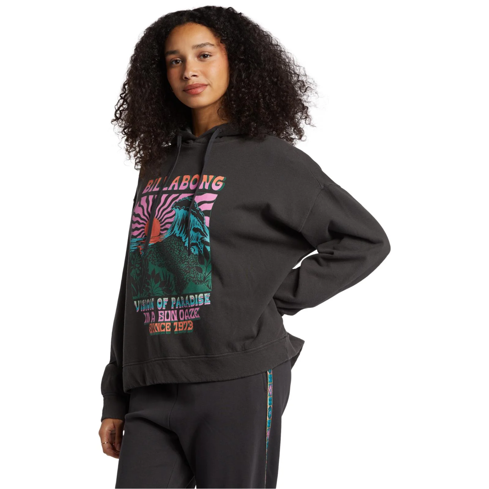 Billabong Womens Keep It Up Pullover Graphic Hoodie - Image 2