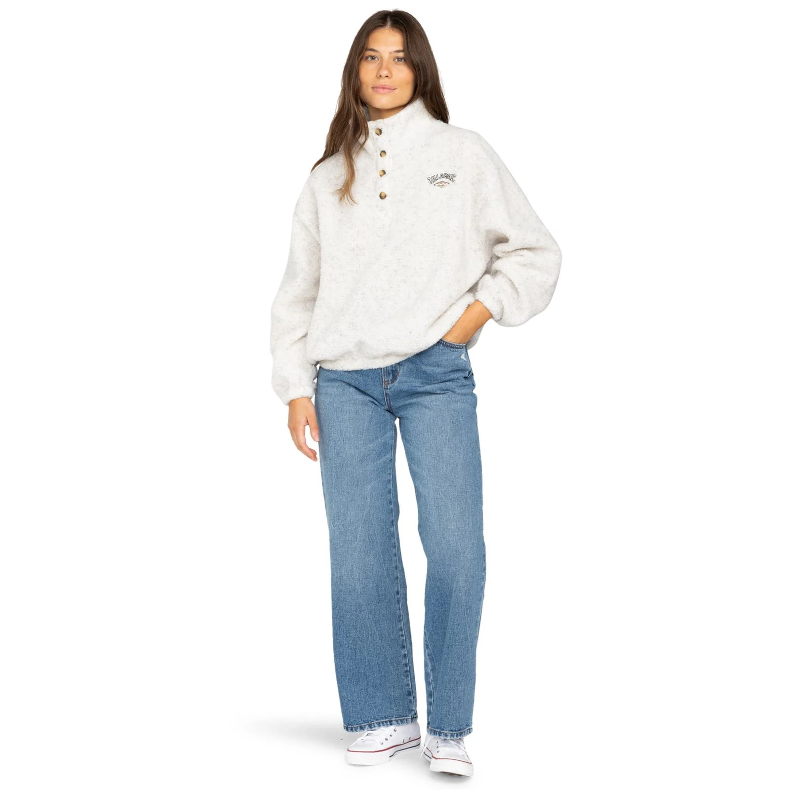 Billabong Womens Run The Road Half Zip Polar Fleece - Image 4