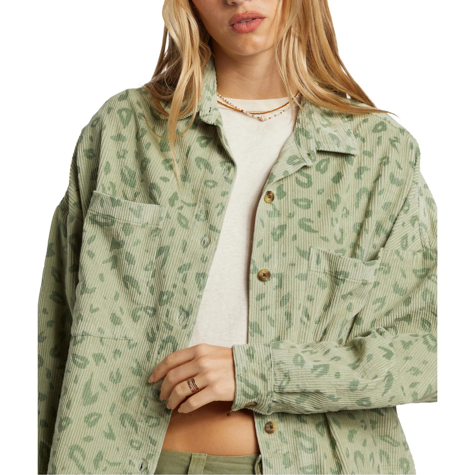 Billabong Womens Stoked On You Long Sleeve Corduroy Shirt - Image 5