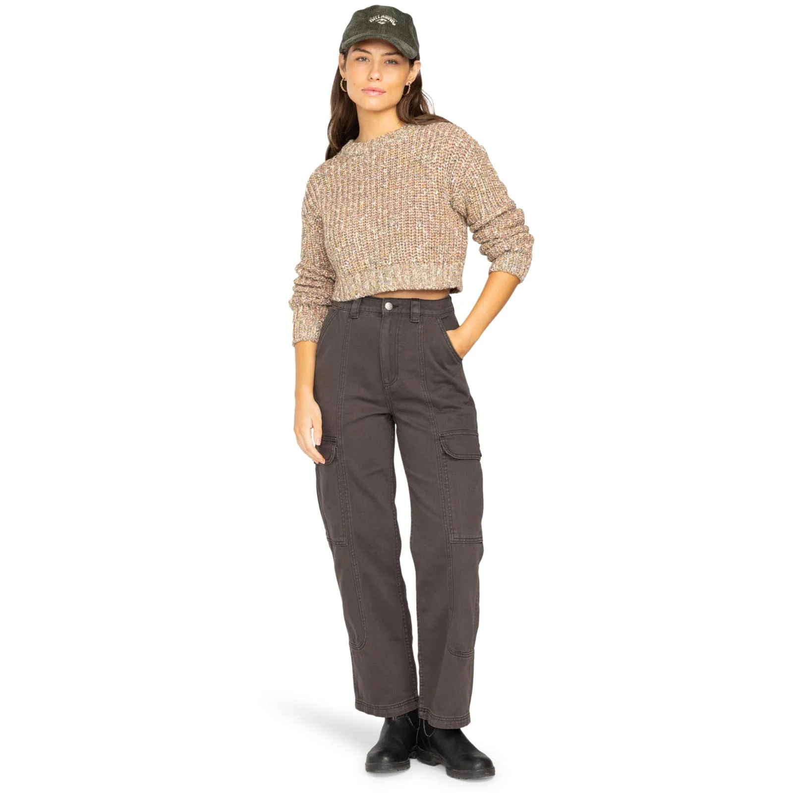 Billabong Womens Sunshine Relaxed Fit Cropped Jumper - Image 4