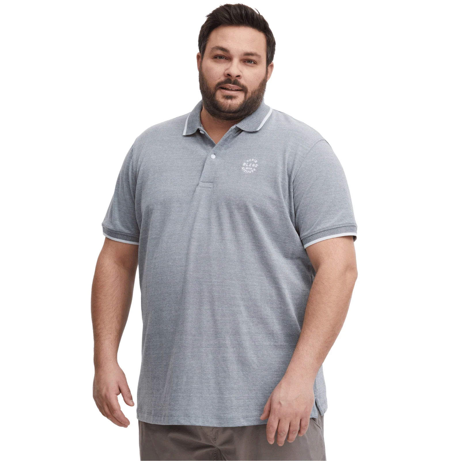 Blend Mens Bhnate Big & Tall Short Sleeve Polo Shirt - Image 3