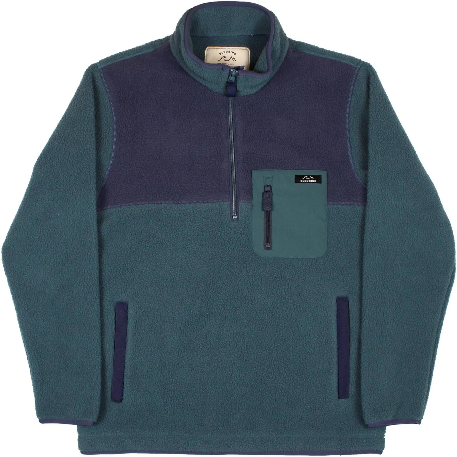 Bleubird Adult Polar Half Zip Mid Pile Sherpa Fleece - Image 6
