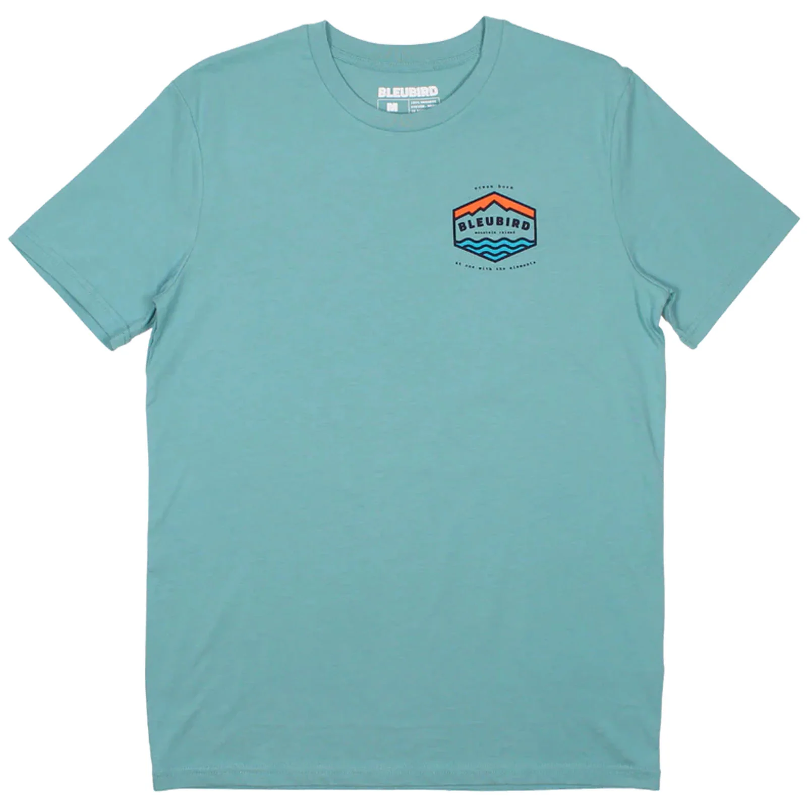 Bleubird Groundswell Crew Neck Short Sleeve T-Shirt - Teal - Image 5