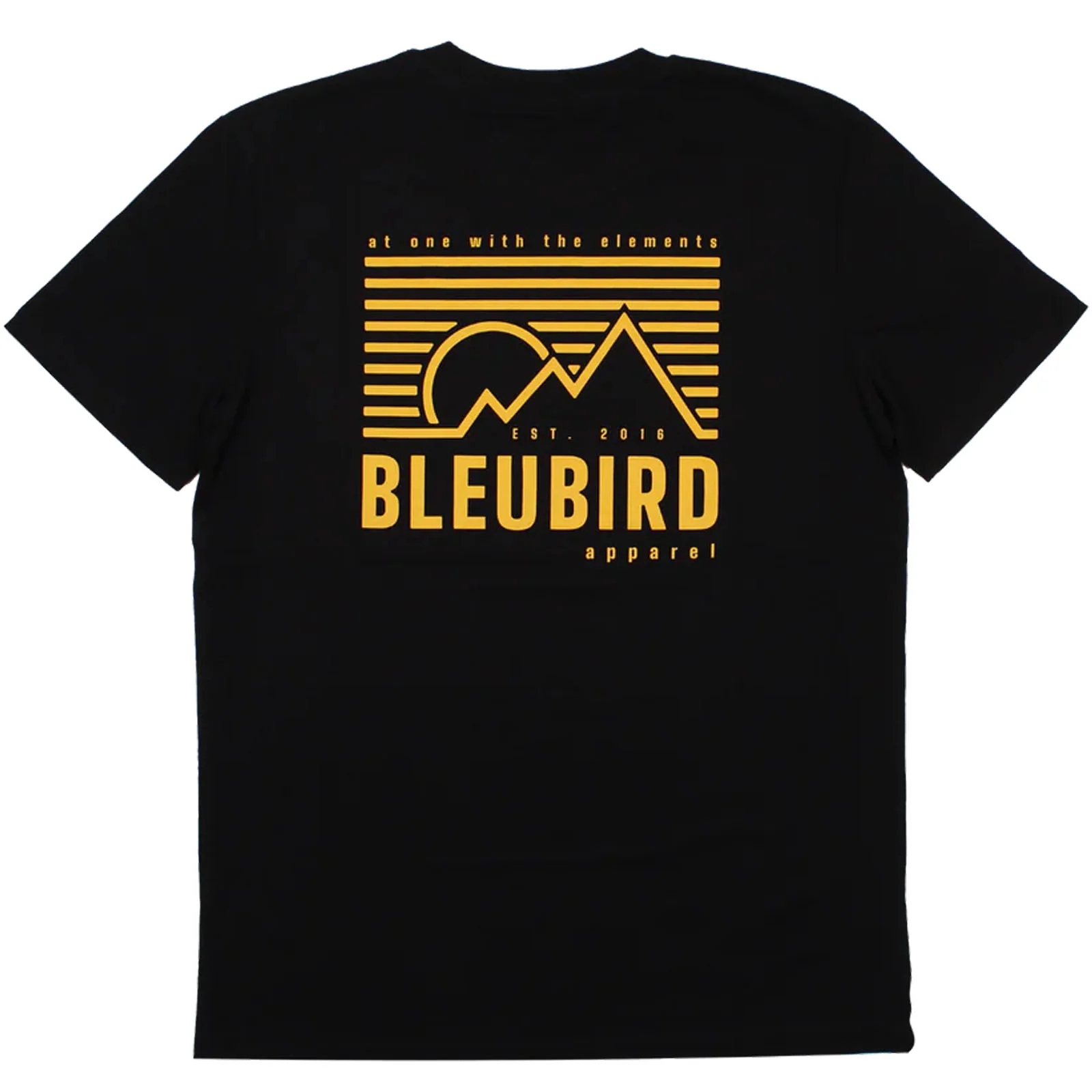 Bleubird Retro Peaks Crew Neck Short Sleeve T-Shirt - Black - Image 4