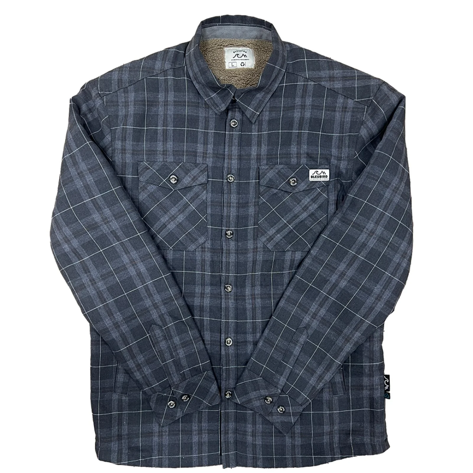Bleubird Sequoia Checked Button Up Overshirt - Image 2