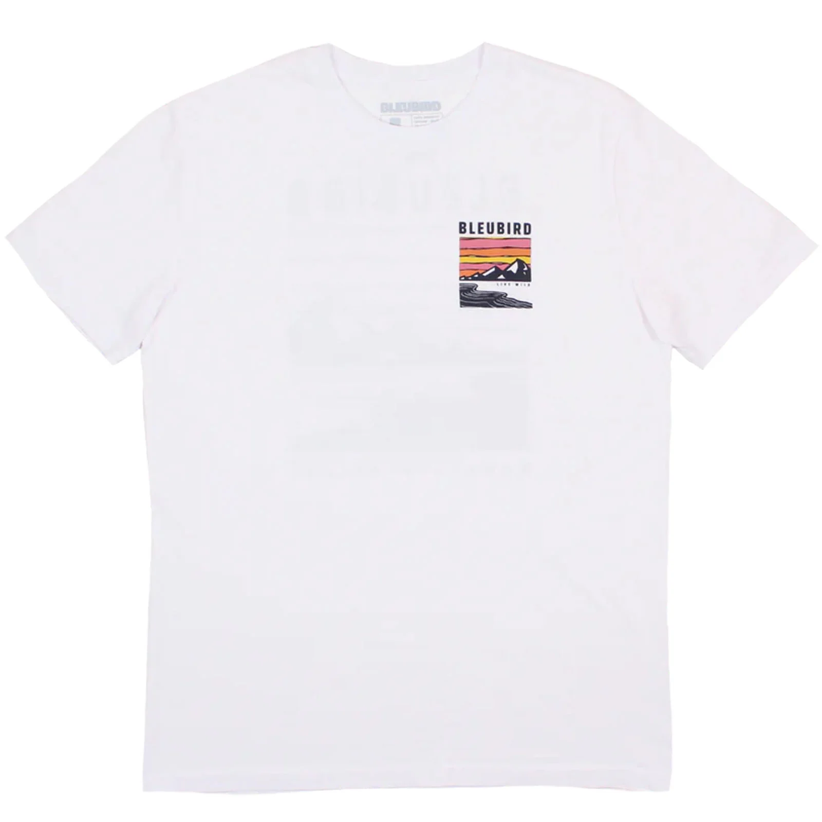 Bleubird Wild Crew Neck Short Sleeve T-Shirt - White - Image 3