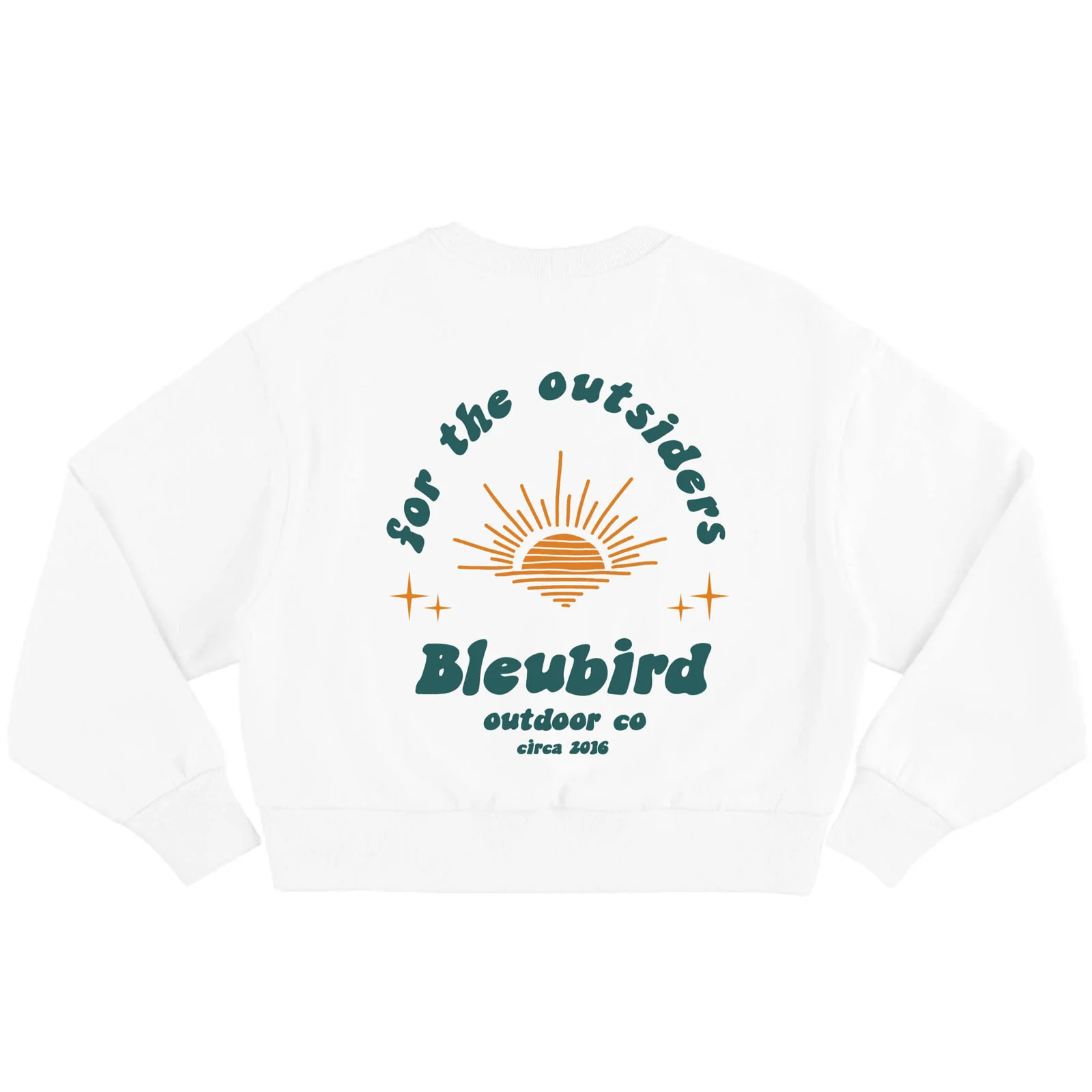 Bleubird Womens Outsider Cropped Crew Neck Sweatshirt - Image 3
