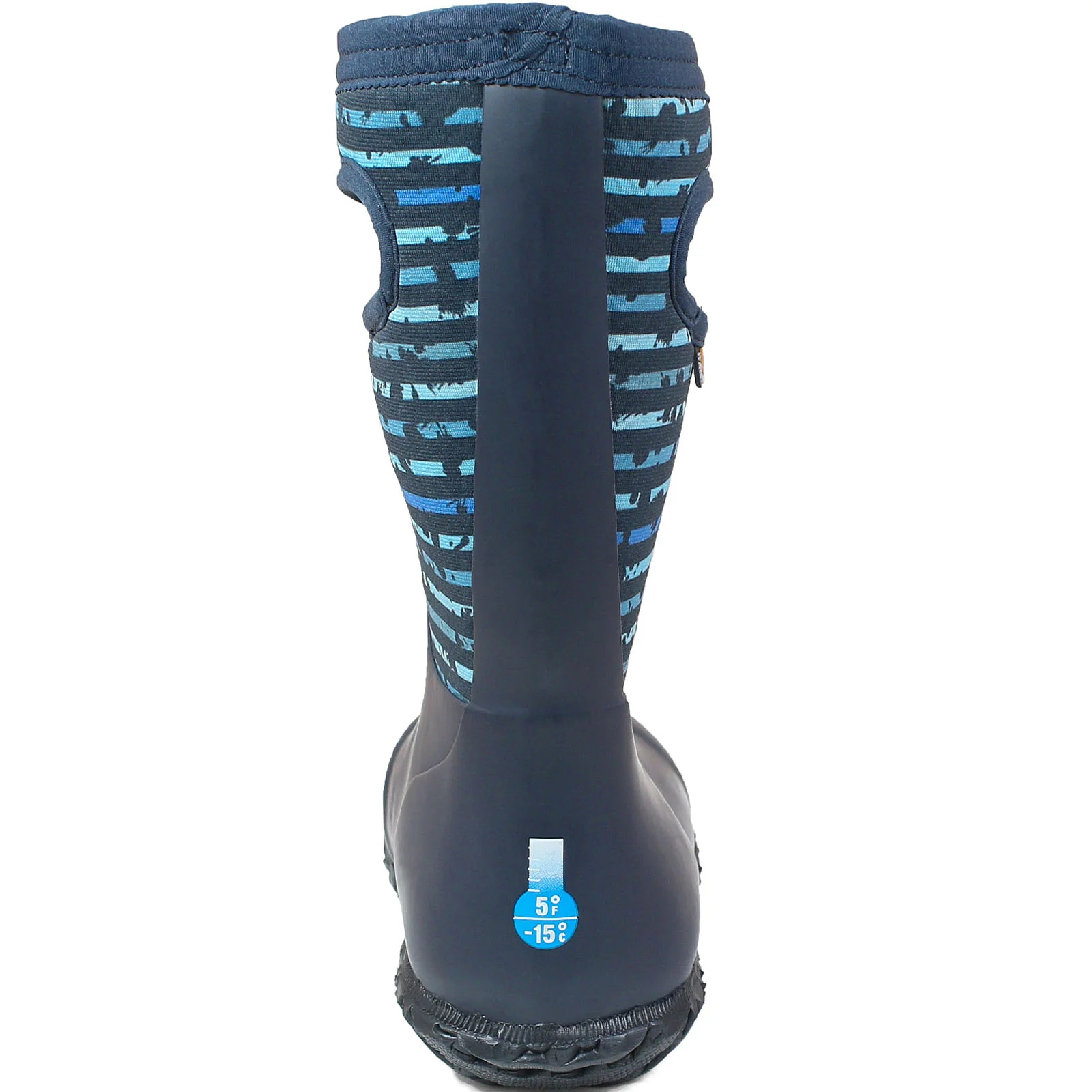 BOGS Kids York Spot Insulated Waterproof Wellies - Blue - Image 5
