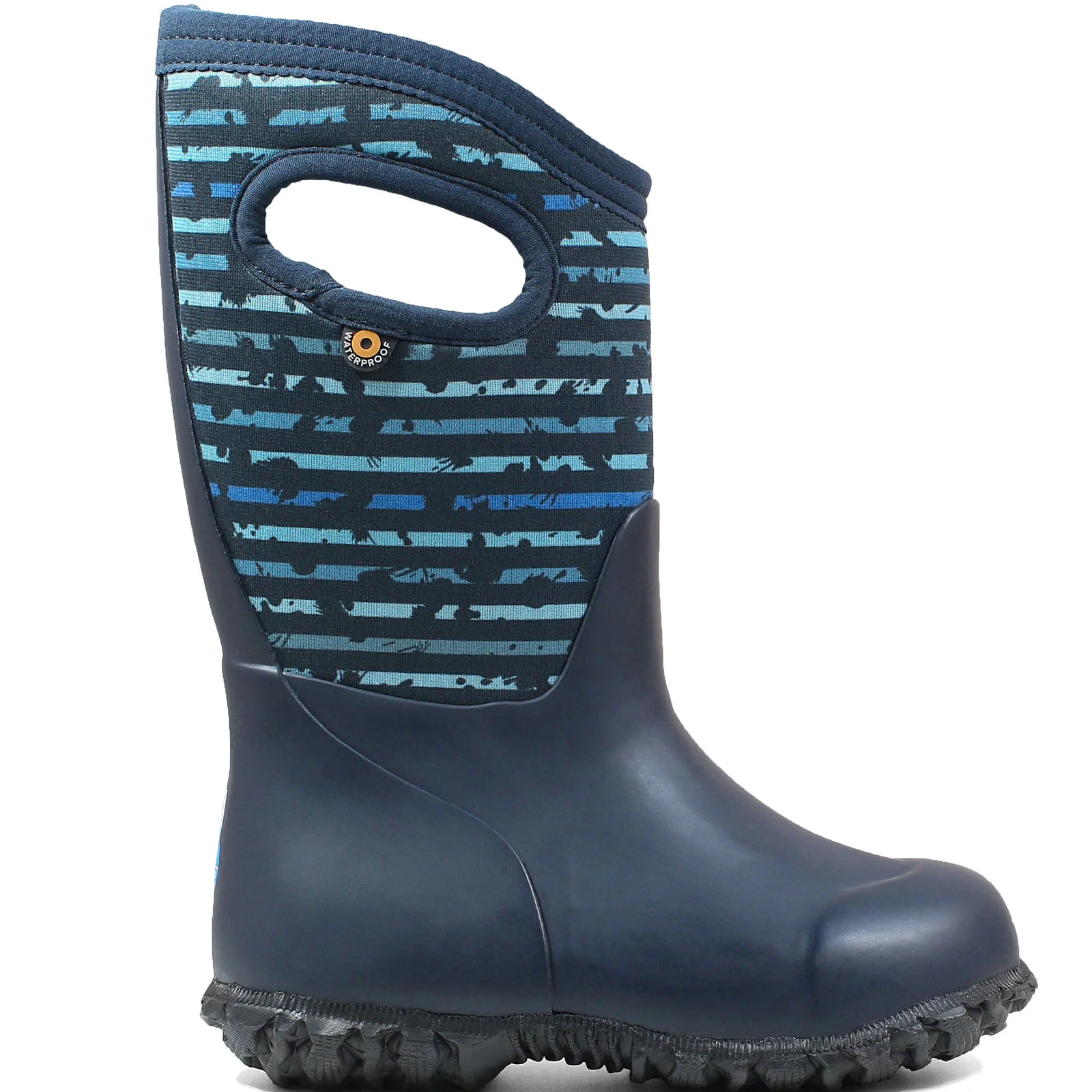 BOGS Kids York Spot Insulated Waterproof Wellies - Blue - Image 6