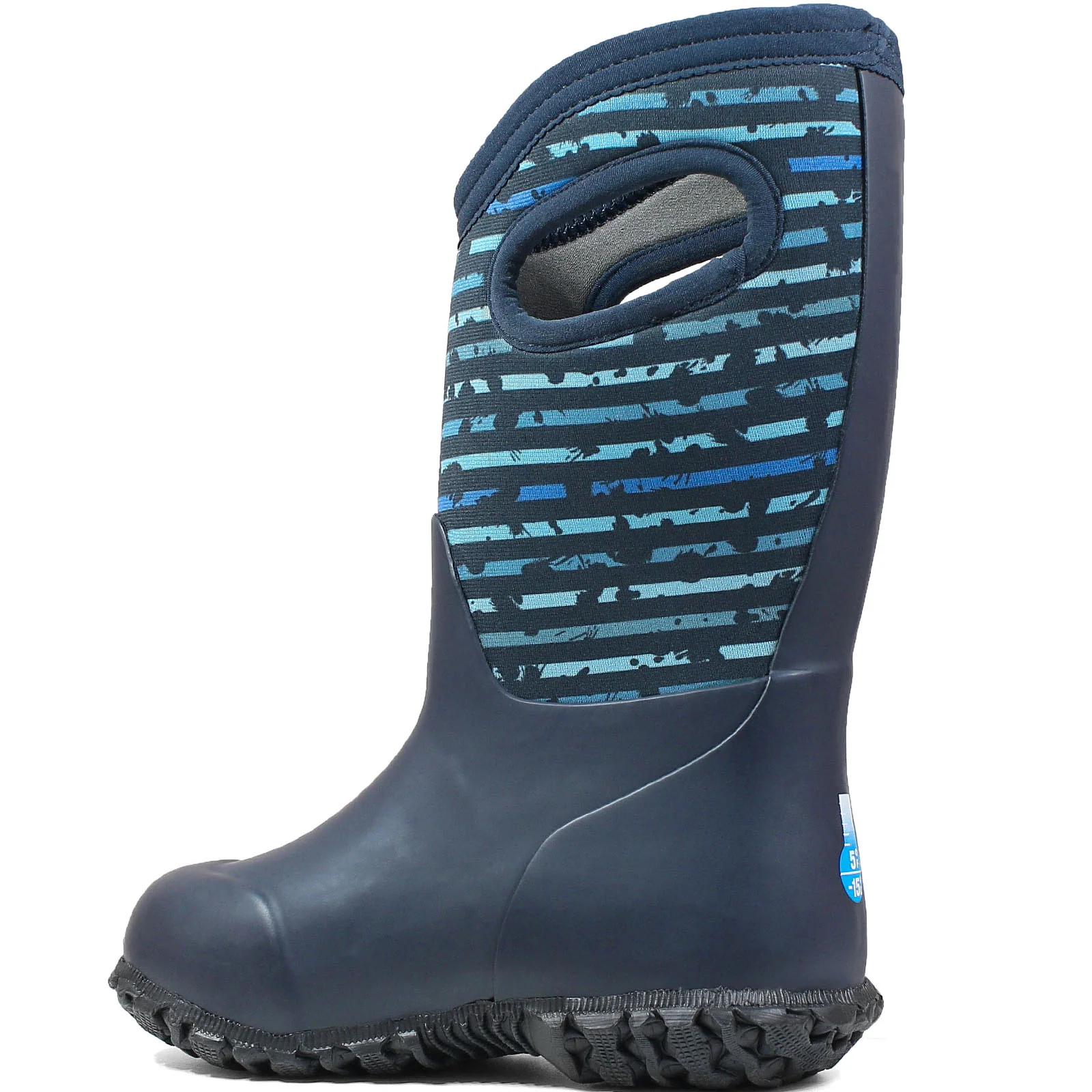 BOGS Kids York Spot Insulated Waterproof Wellies - Blue - Image 7