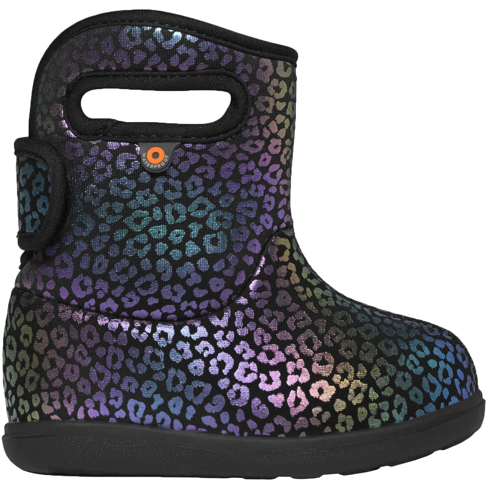 BOGS Toddler Baby BOGS II Rainbow Leopard Rain Boots - Black Multi - Image 5