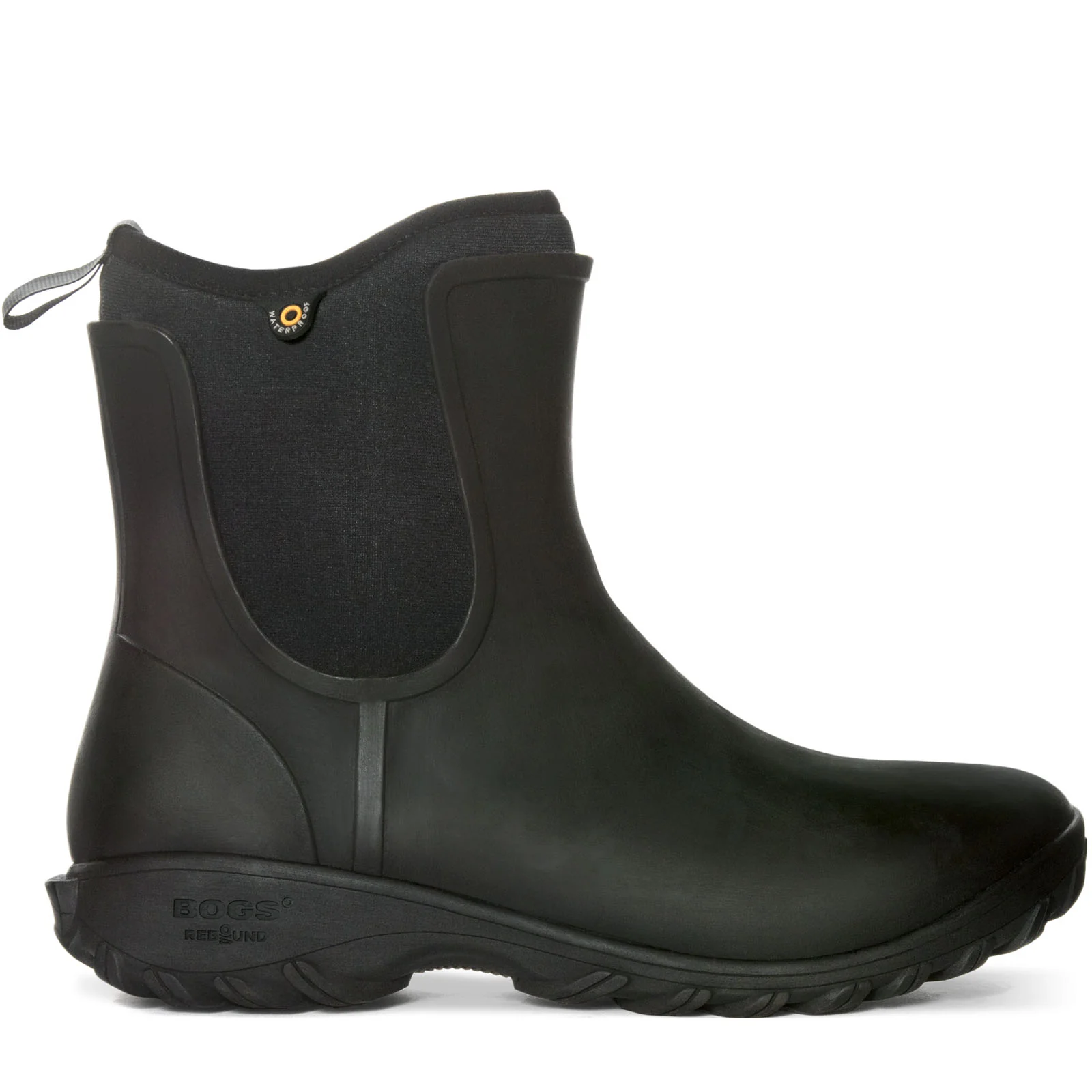 BOGS Womens Sauvie Slip On Waterproof Wellington Boots - Black - Image 6