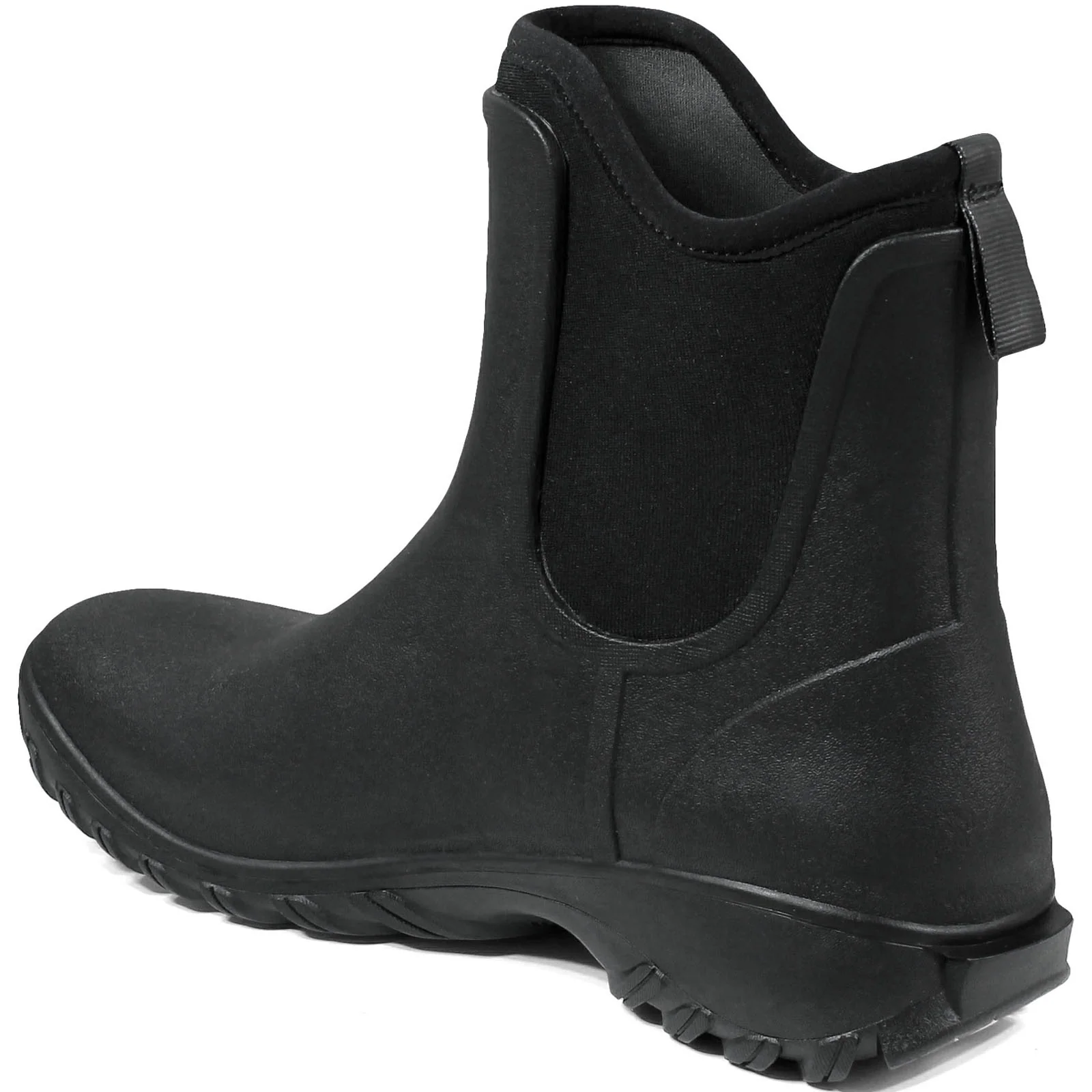 BOGS Womens Sauvie Slip On Waterproof Wellington Boots - Black - Image 7